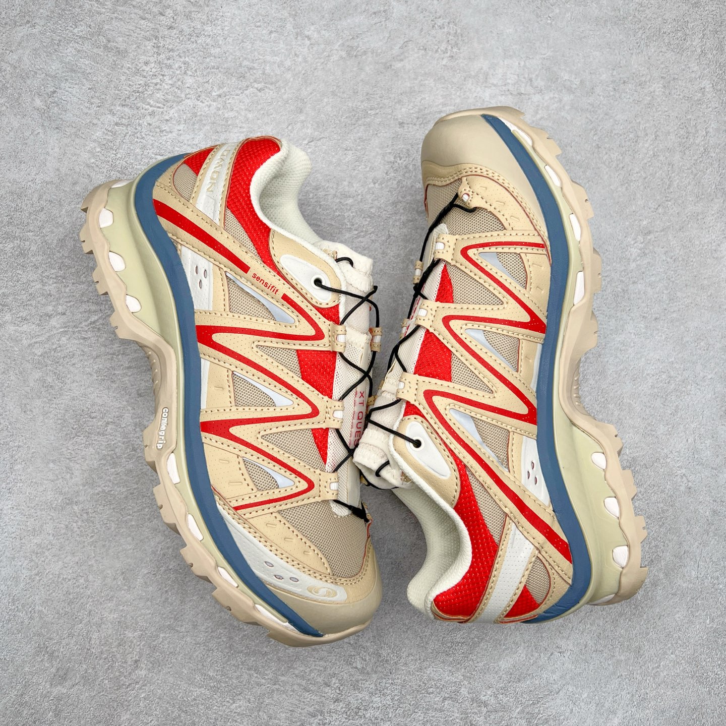 图片[3]-＃C版 Salomon XT-QUEST ADV 萨洛蒙潮流越野机能户外功能鞋 纯原外贸平台特供订单 耗时半年巨作 全套原纸板楦头开发 原厂特供网布配套加持 确保原汁原味 完美呈现版型 原档数据独家私模五层组合大底 男女鞋同步官方开发至46.5 原装Ortholite轻量化鞋垫 中底布带钢印编号 原厂TPU锁扣 进口港宝加持 后跟自然饱满 还原公司包裹性 基于 SALOMON 初代 XT 鞋身造型并搭载 4D ADVANCED CHASSIS™ 大底打造而成 为这款 XT-QUEST 带来了多项足部控制与保护等功能性 如在运动过程中控制左右晃动的过程而提高稳定性、改善长途越野过程中足中到足尖的过渡、提高感知岩石的精确度以抵抗尖锐物体对脚底的伤害以及采用动态缓冲来增强穿着舒适感 从而减轻疲劳感 使 XT-QUEST 成为一双舒适且安全的户外之履 尺码：36 36.5 37.5 38 38.5 39 40 40.5 41 42 42.5 43 44 44.5 45 46 46.5-选品中心