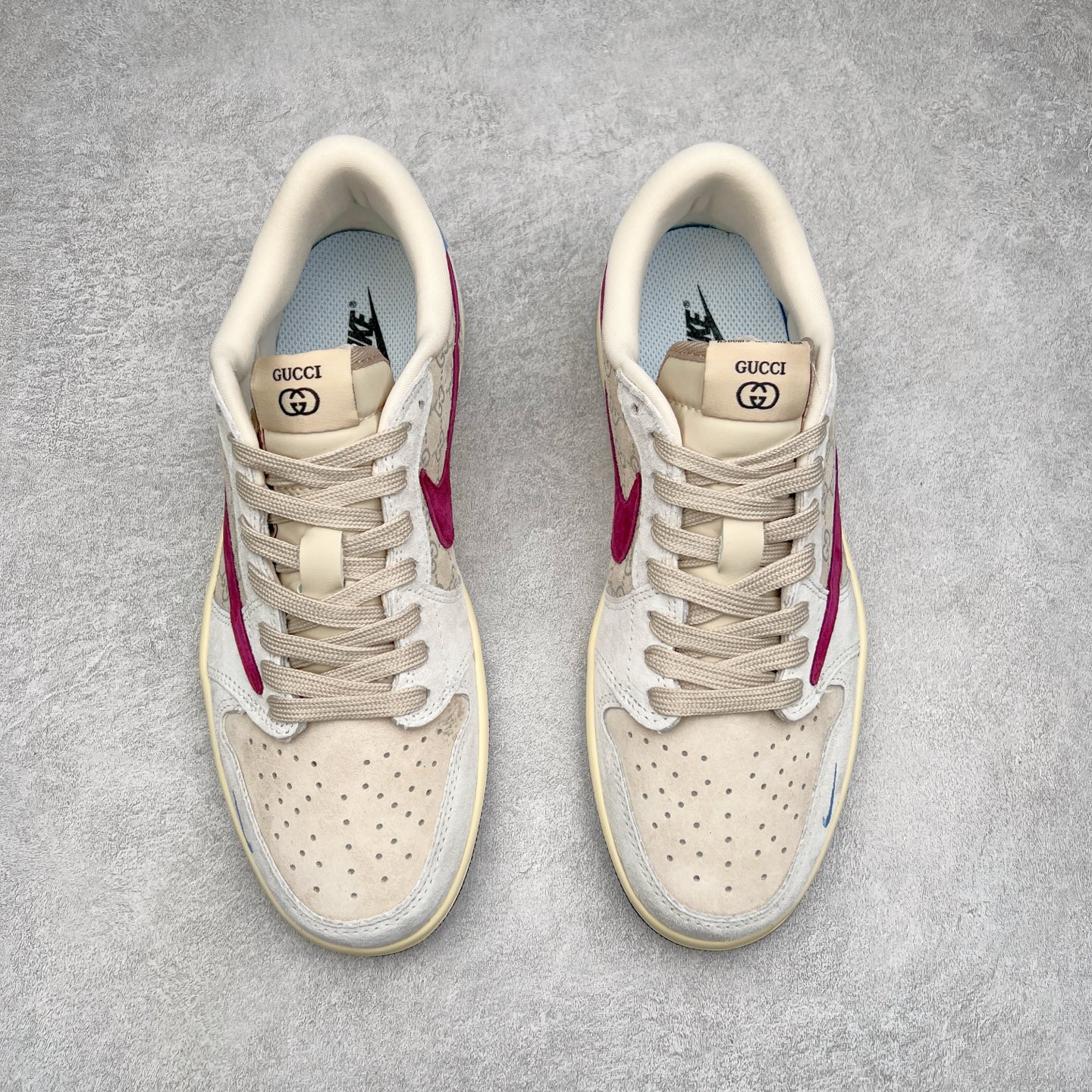 图片[2]-TS x Air Jordan AJ1 Low 倒钩低帮联名定制配色 CH6336-019 原厂内置气垫魔块 A模大底 头层小牛皮 鞋舌AJ原厂专用牛津布+AJ专用反口珍珠布+原厂无杂质高弹内里海棉+特殊封边弹力鞋带 尺码：36 36.5 37.5 38 38.5 39 40 40.5 41 42 42.5 43 44 44.5 45 46 47.5-选品中心