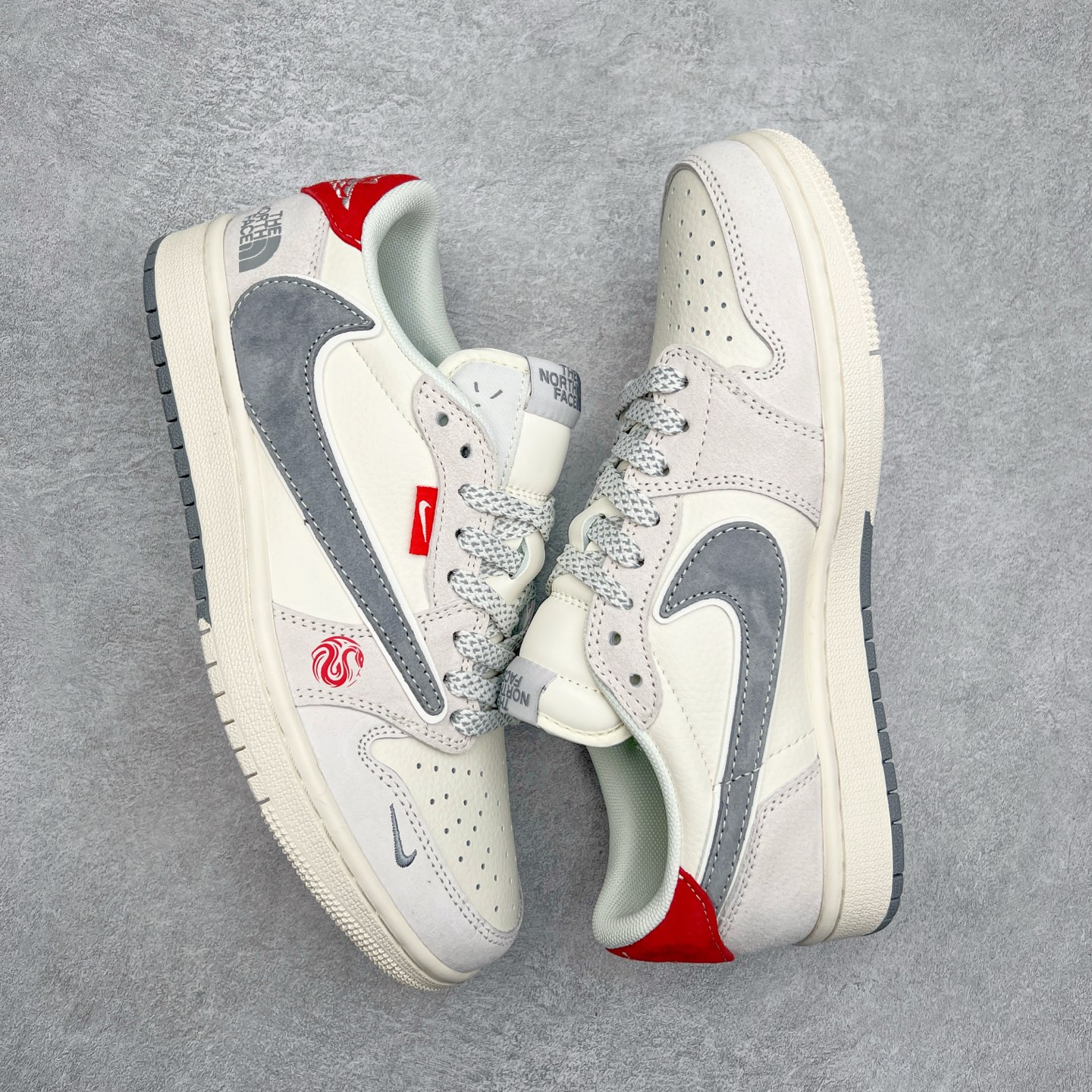 图片[3]-TS x Air Jordan AJ1 Low 倒钩低帮联名定制配色 SJ2068-145 原厂内置气垫魔块 A模大底 头层小牛皮 鞋舌AJ原厂专用牛津布+AJ专用反口珍珠布+原厂无杂质高弹内里海棉+特殊封边弹力鞋带 尺码：36 36.5 37.5 38 38.5 39 40 40.5 41 42 42.5 43 44 44.5 45 46 47.5-选品中心