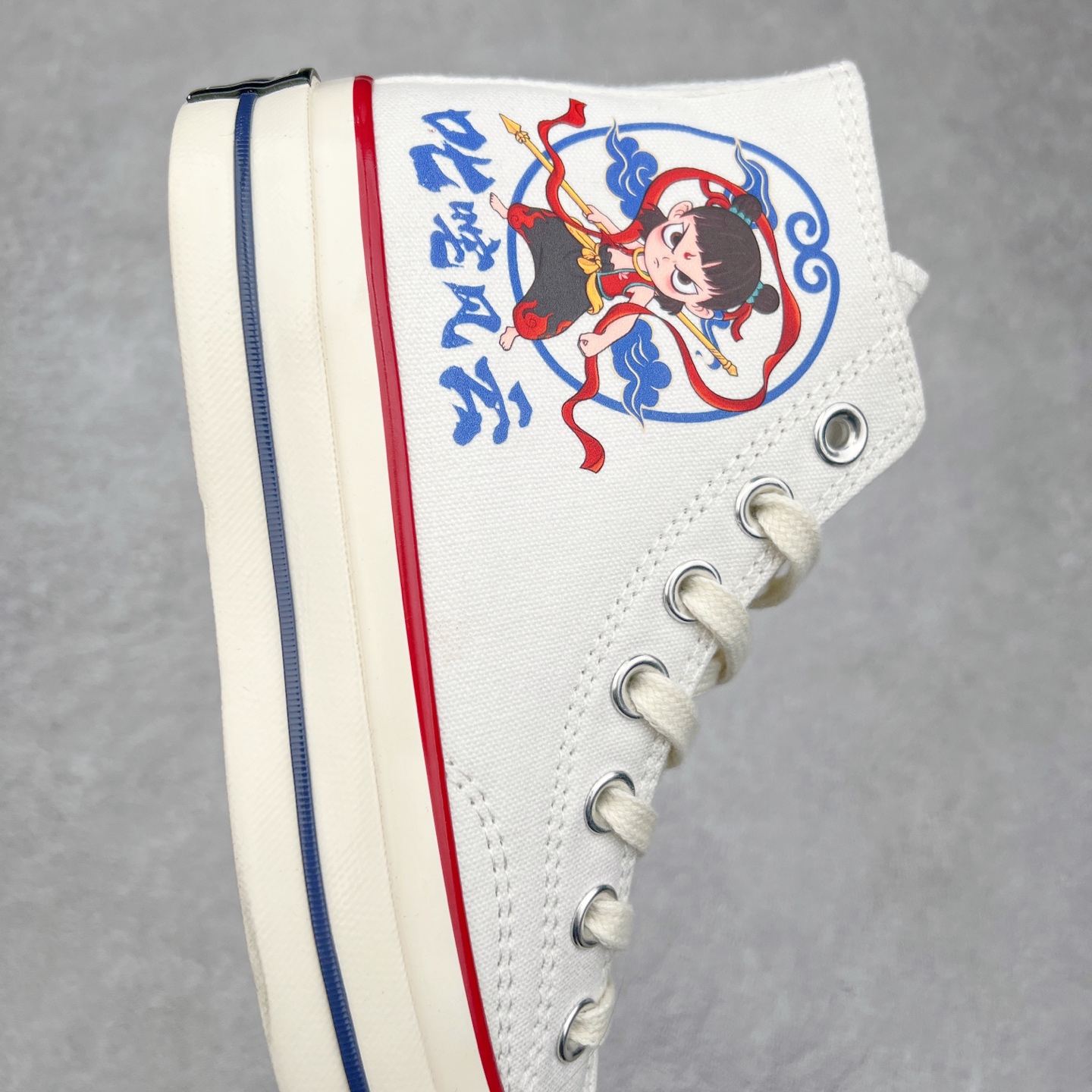 图片[6]-国漫之光🔥 哪吒之魔童闹海 匡威Converse 1970s 联名限定 定制系列 运动休闲高帮帆布鞋 经典涂鸦三星标帆布鞋 正确硫化工艺 尺码：35 36 36.5 37 37.5 38 39 39.5 40 41 41.5 42 42.5 43 44-选品中心