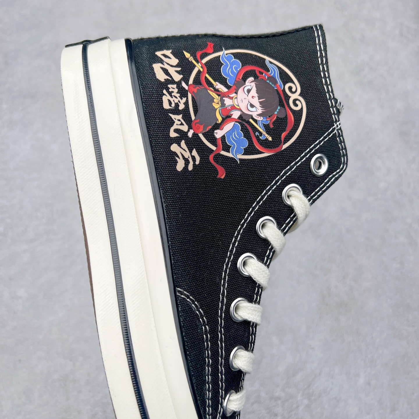 图片[6]-国漫之光🔥 哪吒之魔童闹海 匡威Converse 1970s 联名限定 定制系列 运动休闲高帮帆布鞋 经典涂鸦三星标帆布鞋 正确硫化工艺 尺码：35 36 36.5 37 37.5 38 39 39.5 40 41 41.5 42 42.5 43 44-选品中心