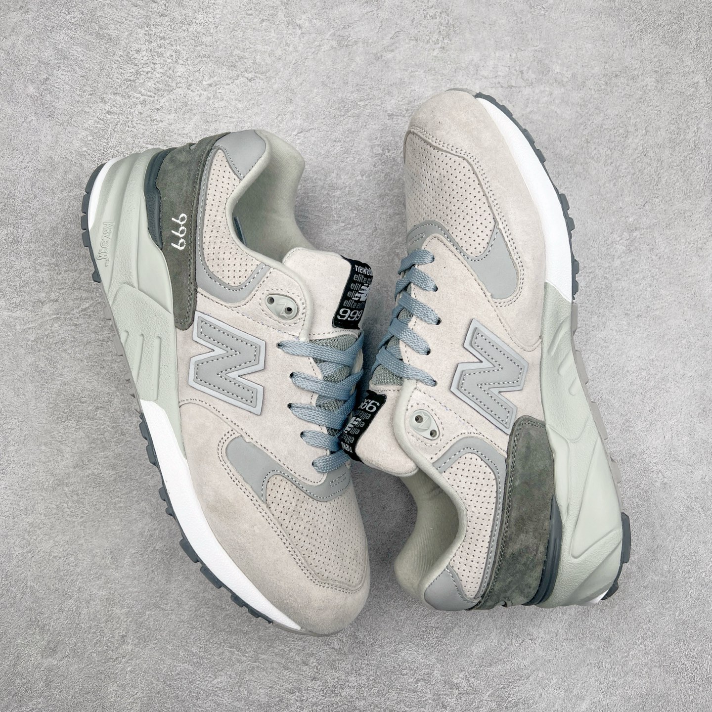 图片[3]-New Balance NB999系列 美潮高端原装原装套楦 真正的正品修长鞋型 早期外围实体充正案例无数 外贸客户指定订单前后掌分段组合大底 内置科技软底 缓震效果极佳日系潮人必备款 尺码同步专柜 尺码：39.5 40 40.5 41.5 42 42.5 43 44-选品中心