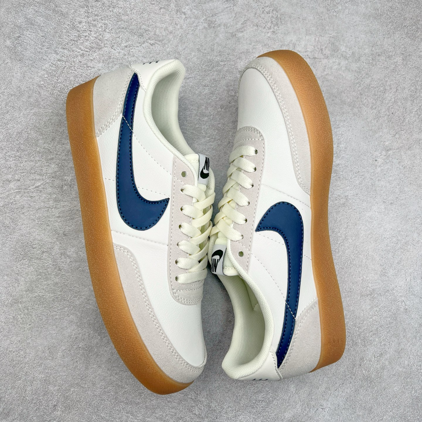 图片[3]-＃平台订单 J.Crew x NK Killshot II Leather 联名复古板鞋 采用米白色皮革制作鞋身 Swoosh 点缀其中 最后搭载棕色生胶大底 流露出满满的复古气气息 尺码：36 36.5 37.5 38 38.5 39 40 40.5 41 42 42.5 43 44-选品中心