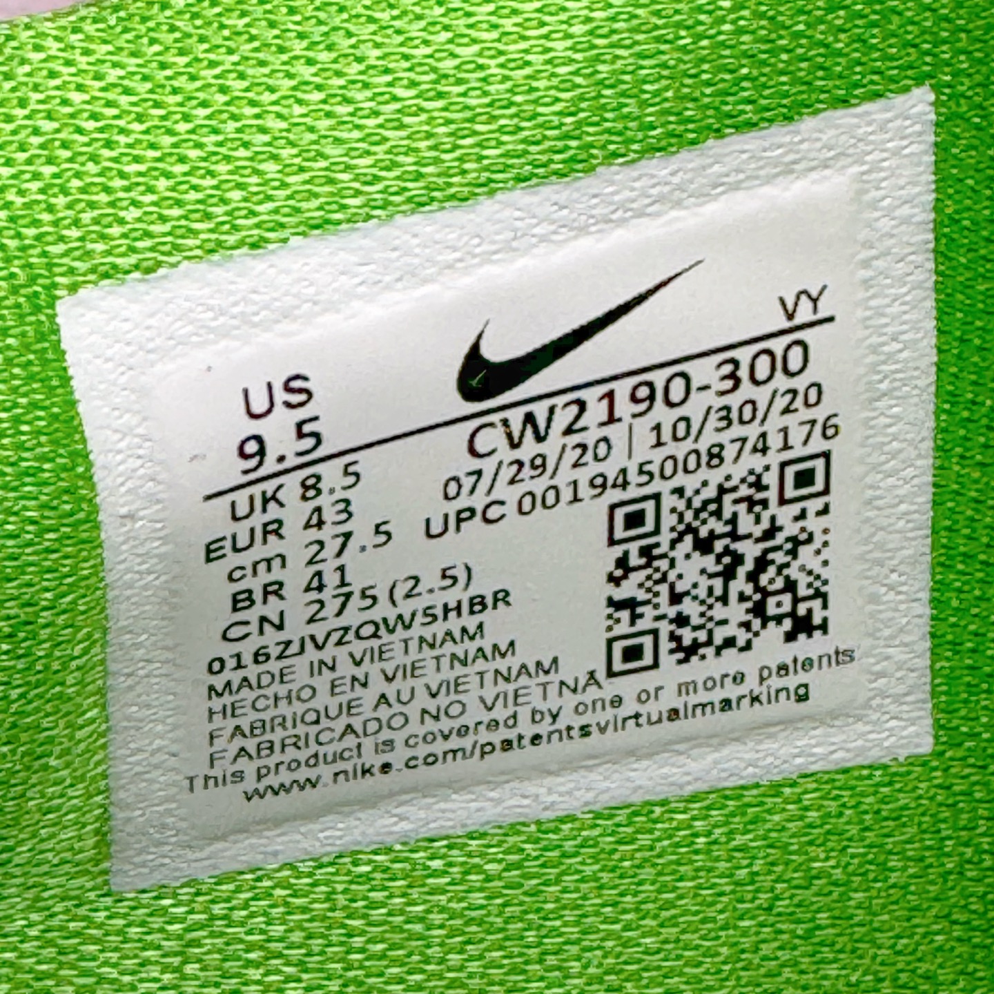 图片[20]-＃Star NK Zoom Kobe 6 Protro 科比六代 青蜂侠 CW2190-300 圈内顶级批次 完美复刻公司货 前掌超大Zoom Turbo气垫 后掌EVA缓震 真正的原汁原味 还原ZP脚感 全身鞋材卡料色独家定制 唯一正确喷漆工艺Swoosh 正确凹凸蛇鳞工艺 正确鞋面渐变效果 内全置真动飞态线 独立原厂模具 最大尺码达到48.5码 首批不拼图大几率过验 亲测已过 支持各种高强度实战 无需担心 上脚价 补货周期极长 脚宽建议买大半码 科比系列前掌偏窄 不影响二次销售 支持七天无理由退换 尺码：40 40.5 41 42 42.5 43 44 44.5 45 45.5 46 47.5 48.5-选品中心