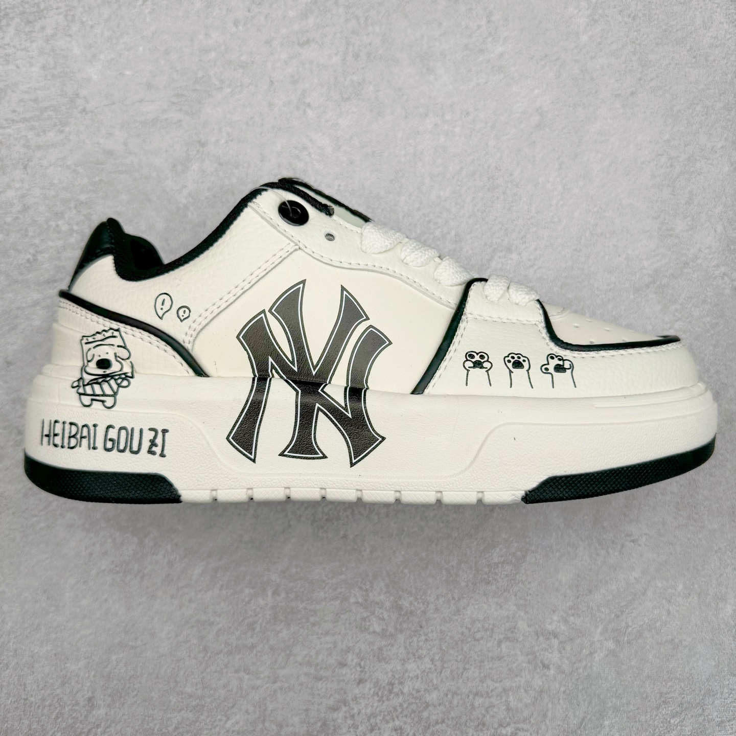 图片[4]-MLB Chunky Liner Basic 复古印花学长鞋系列低帮轻量增高厚底百搭休闲运动慢跑鞋板鞋 Korea韩国联名NY美国榄球纽约洋基队限定 韩国代购专供 全套原楦原纸板原厂数据开发 正确中底拉帮中底网布细节 平台代购专供 左脚内置芯片 韩国代购吊牌标贴 独家一比一RB+MD组合大底 高频后跟小人Logo精准对位立体饱满 正确网布加超迁鞋面 转印中底走线紧密 转印Logo工艺表层防刮不掉色 尺码：35 36 36.5 37.5 38 38.5 39 40 40.5 41 42 42.5 43 44 45-选品中心