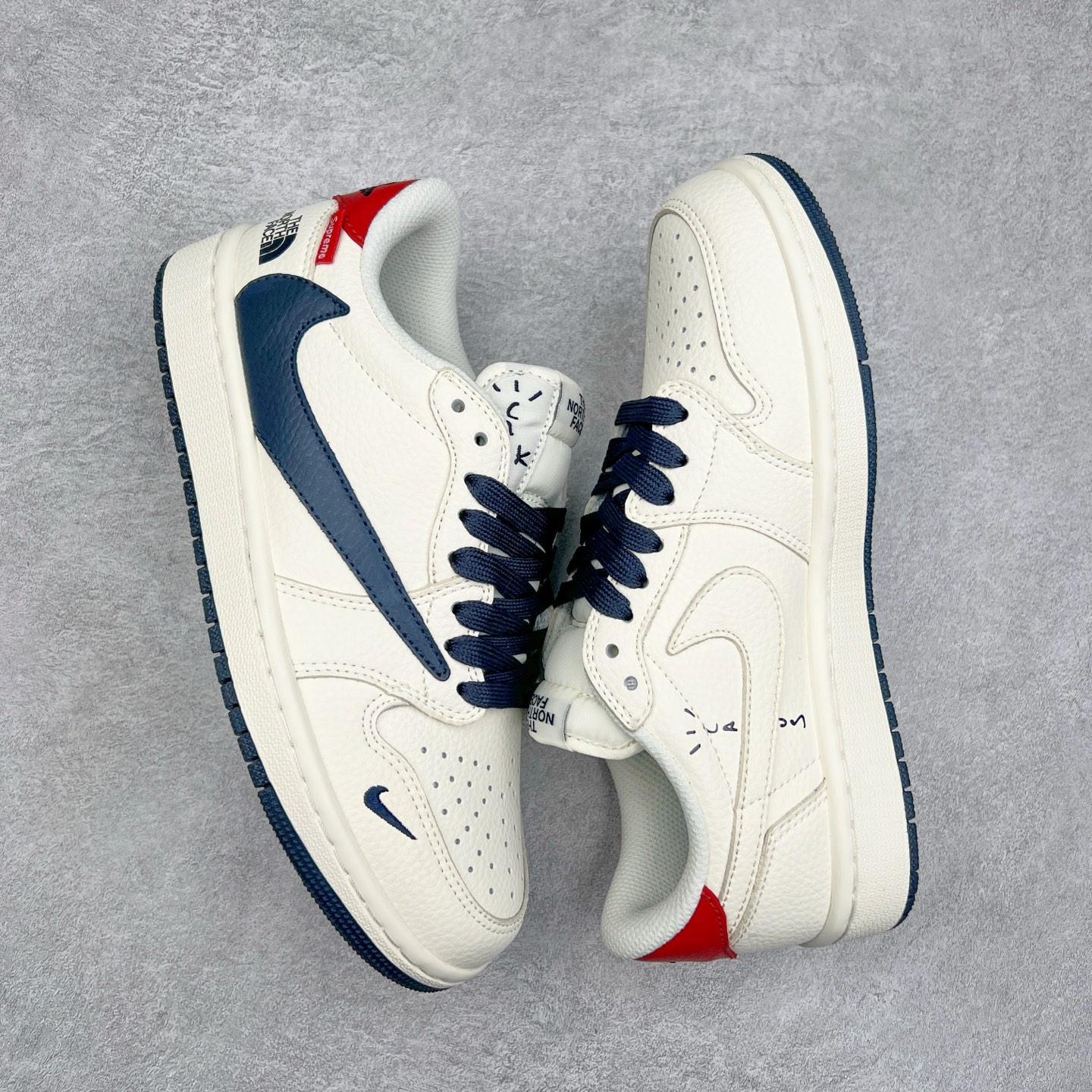 图片[3]-TS x Air Jordan AJ1 Low 倒钩低帮联名定制配色 DIY6188-003 原厂内置气垫魔块 A模大底 头层小牛皮 鞋舌AJ原厂专用牛津布+AJ专用反口珍珠布+原厂无杂质高弹内里海棉+特殊封边弹力鞋带 尺码：36 36.5 37.5 38 38.5 39 40 40.5 41 42 42.5 43 44 44.5 45 46 47.5-选品中心