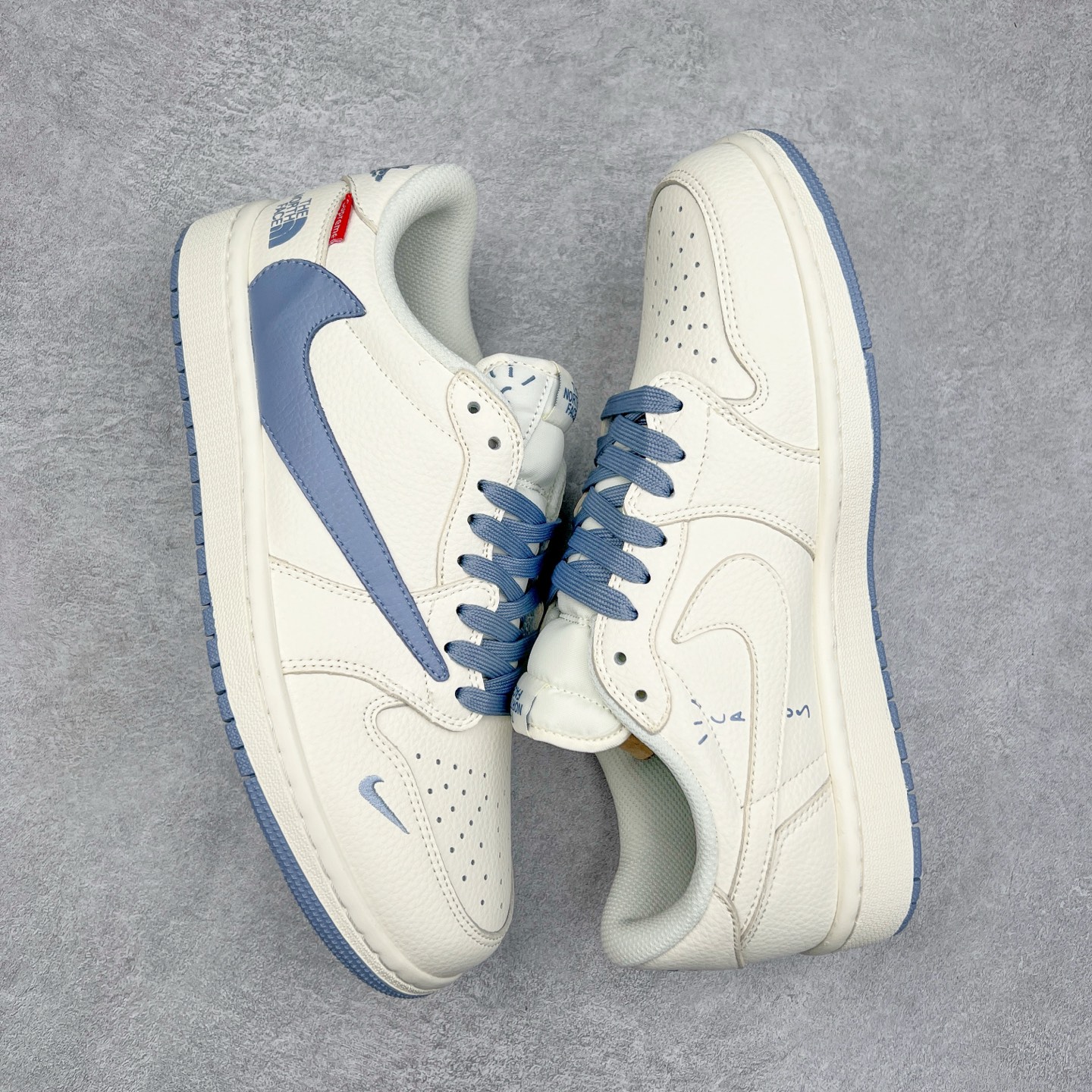图片[3]-TS x Air Jordan AJ1 Low 倒钩低帮联名定制配色 DIY6188-007 原厂内置气垫魔块 A模大底 头层小牛皮 鞋舌AJ原厂专用牛津布+AJ专用反口珍珠布+原厂无杂质高弹内里海棉+特殊封边弹力鞋带 尺码：36 36.5 37.5 38 38.5 39 40 40.5 41 42 42.5 43 44 44.5 45 46 47.5-选品中心
