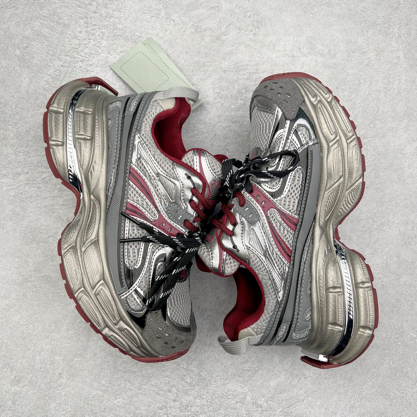 图片[3]-GG-CC Chunky Low白鹿同款独星球 2024新款GGCC低帮复古厚底增高老爹鞋 时髦look轻松定格 不费力展现率性氛围 原版正确大底 高档银盒 酷帅机能风不规则设计大底 8CM 增高厚底 大长腿既视感轻松拿捏 货号：G24X9833 尺码：35 36 37 38 39 40-选品中心