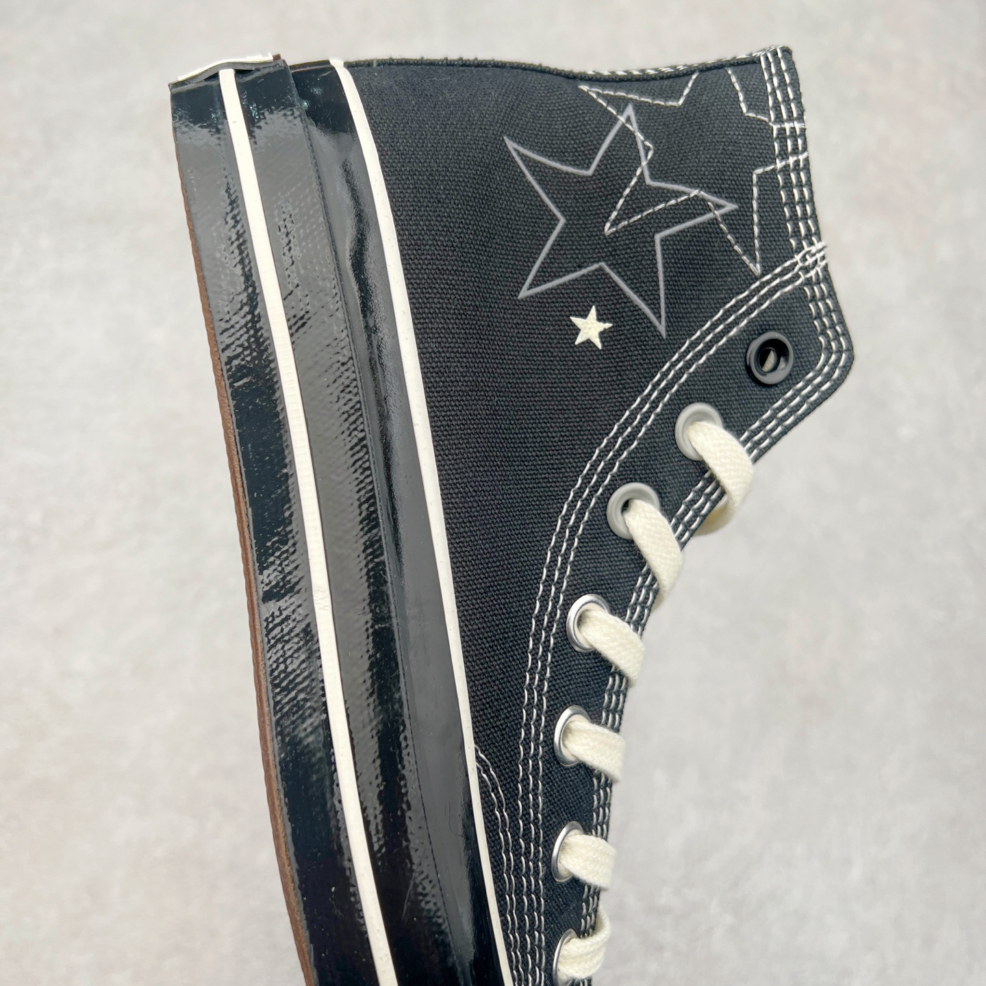 图片[6]-春夏新款只为你″星\\\”动 Converse Chuck 1970s 五星缝线黑武士 五星图案 风格神秘 鞋身星星图案加全黑帆布 轻松吸引注意力 全黑永不过时 穿上它你就是这条街最亮的仔 货号：A15743C 尺码：35 36 36.5 37 37.5 38 39 39.5 40 41 41.5 42 42.5 43 44-选品中心