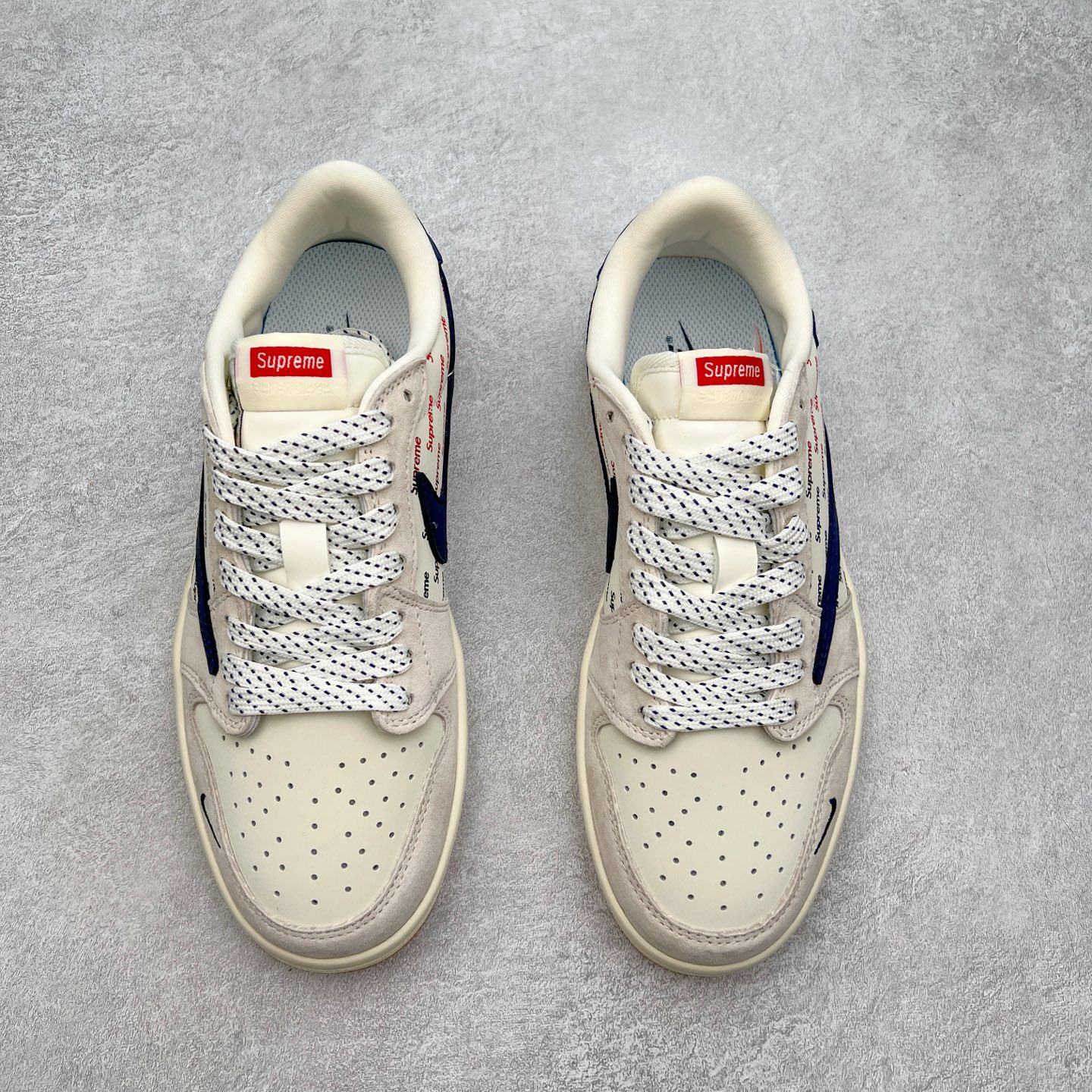 图片[2]-TS x Air Jordan AJ1 Low 倒钩低帮联名定制配色 JH6088-613 原厂内置气垫魔块 A模大底 头层小牛皮 鞋舌AJ原厂专用牛津布+AJ专用反口珍珠布+原厂无杂质高弹内里海棉+特殊封边弹力鞋带 尺码：36 36.5 37.5 38 38.5 39 40 40.5 41 42 42.5 43 44 44.5 45 46 47.5-选品中心