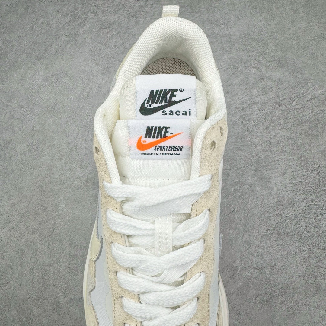 图片[5]-＃XP纯原福利 Sacai x NK VaporWaffle 联名款华夫3.0潮流休闲增高运动鞋 全套原楦原纸版原鞋开模 全网最具灵魂的版型 皮料卡色质感均保持原鞋一致 原装油墨Logo手工描漆 原装大底米色部分外尖内方 大底开口上翘弧度 后跟开口弧度高度原鞋一致 全鞋电脑针车 原厂鞋舌织唛标 原盒原配 中文合格证质保卡 客订外包保护盒 尺码对应库存明细‼️-选品中心