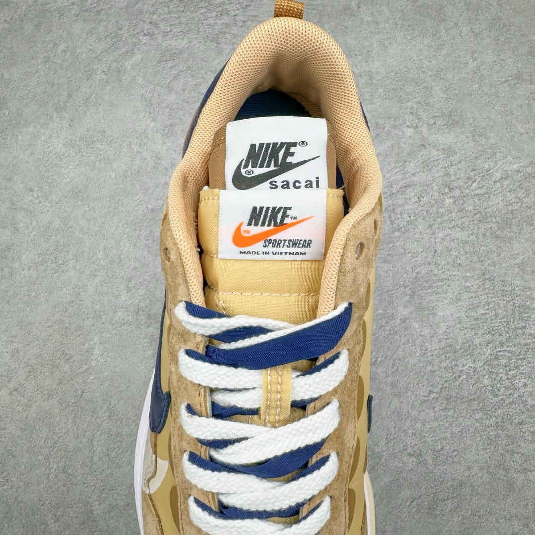 图片[5]-＃XP纯原福利 Sacai x NK VaporWaffle 联名款华夫3.0潮流休闲增高运动鞋 全套原楦原纸版原鞋开模 全网最具灵魂的版型 皮料卡色质感均保持原鞋一致 原装油墨Logo手工描漆 原装大底米色部分外尖内方 大底开口上翘弧度 后跟开口弧度高度原鞋一致 全鞋电脑针车 原厂鞋舌织唛标 原盒原配 中文合格证质保卡 客订外包保护盒 尺码对应库存明细‼️-选品中心