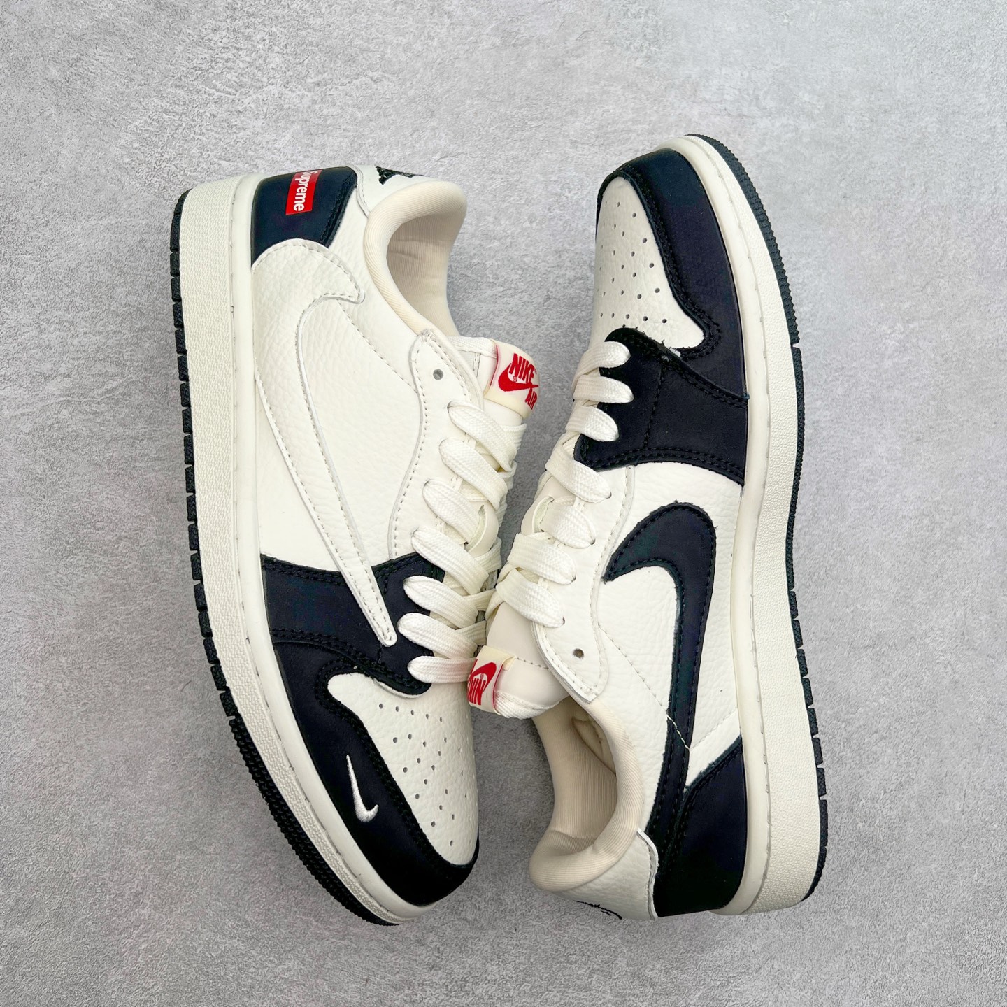 图片[3]-TS x Air Jordan AJ1 Low 倒钩低帮联名定制配色 JH6088-606 原厂内置气垫魔块 A模大底 头层小牛皮 鞋舌AJ原厂专用牛津布+AJ专用反口珍珠布+原厂无杂质高弹内里海棉+特殊封边弹力鞋带 尺码：36 36.5 37.5 38 38.5 39 40 40.5 41 42 42.5 43 44 44.5 45 46 47.5-选品中心