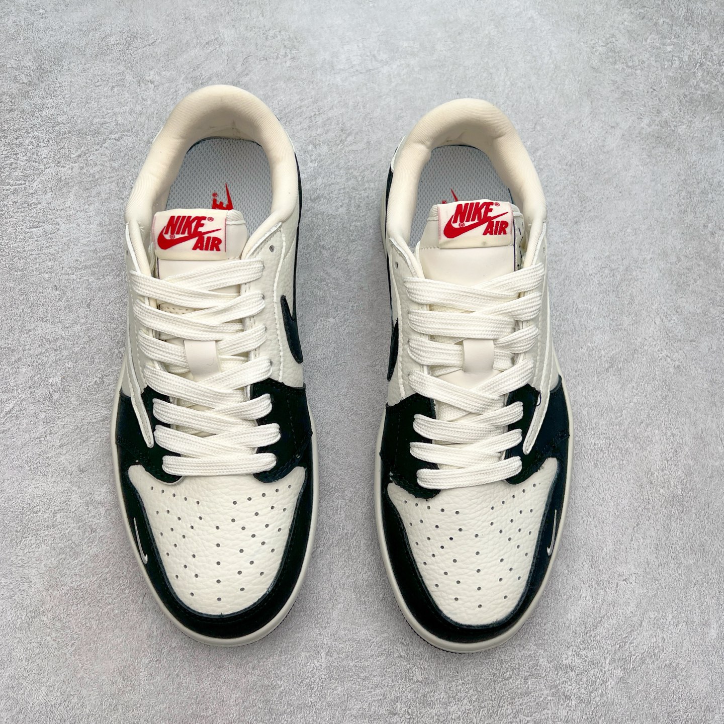 图片[2]-TS x Air Jordan AJ1 Low 倒钩低帮联名定制配色 JH6088-606 原厂内置气垫魔块 A模大底 头层小牛皮 鞋舌AJ原厂专用牛津布+AJ专用反口珍珠布+原厂无杂质高弹内里海棉+特殊封边弹力鞋带 尺码：36 36.5 37.5 38 38.5 39 40 40.5 41 42 42.5 43 44 44.5 45 46 47.5-选品中心