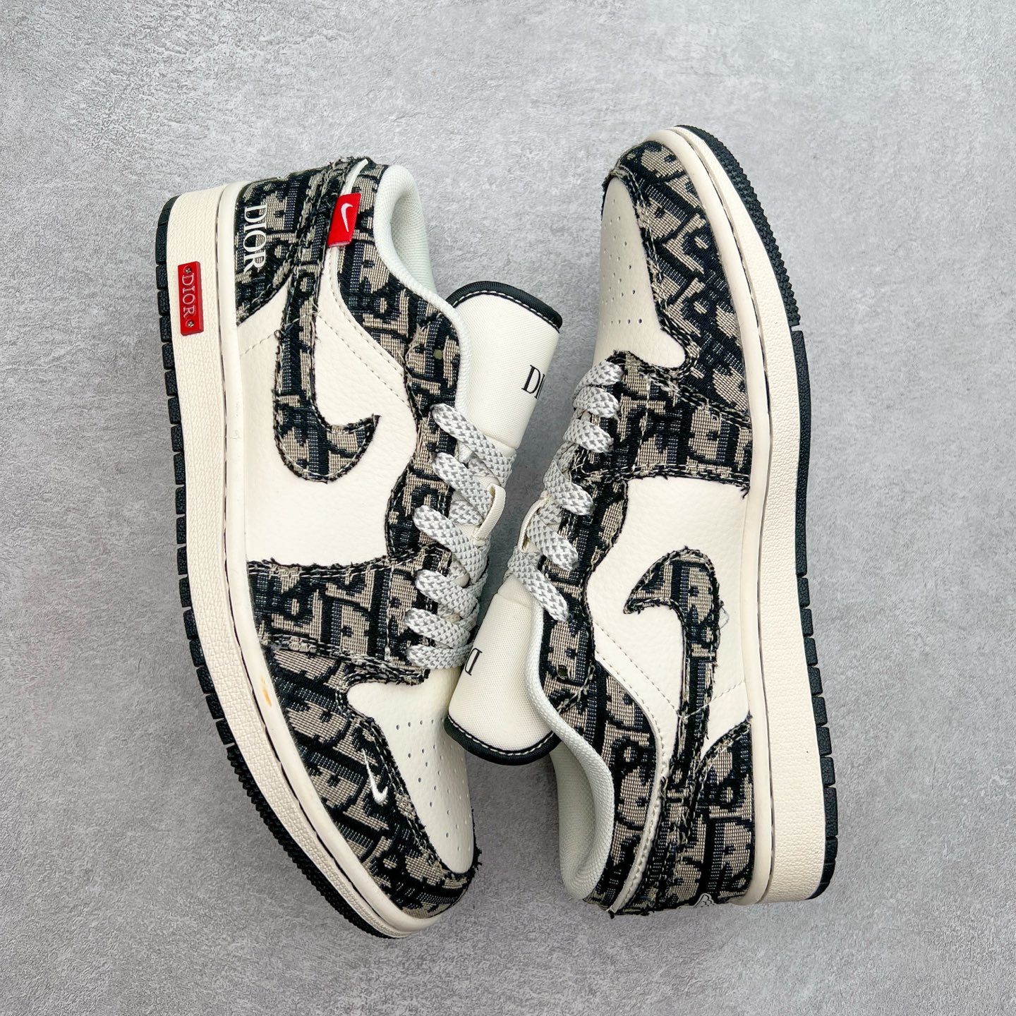 图片[3]-Air Jordan AJ1 Low 低帮定制 SJ9950-036 原厂内置气垫魔块 A模大底 头层小牛皮 鞋舌AJ原厂专用牛津布+AJ专用反口珍珠布+原厂无杂质高弹内里海棉+特殊封边弹力鞋带 尺码：36 36.5 37.5 38 38.5 39 40 40.5 41 42 42.5 43 44 44.5 45 46 47.5-选品中心