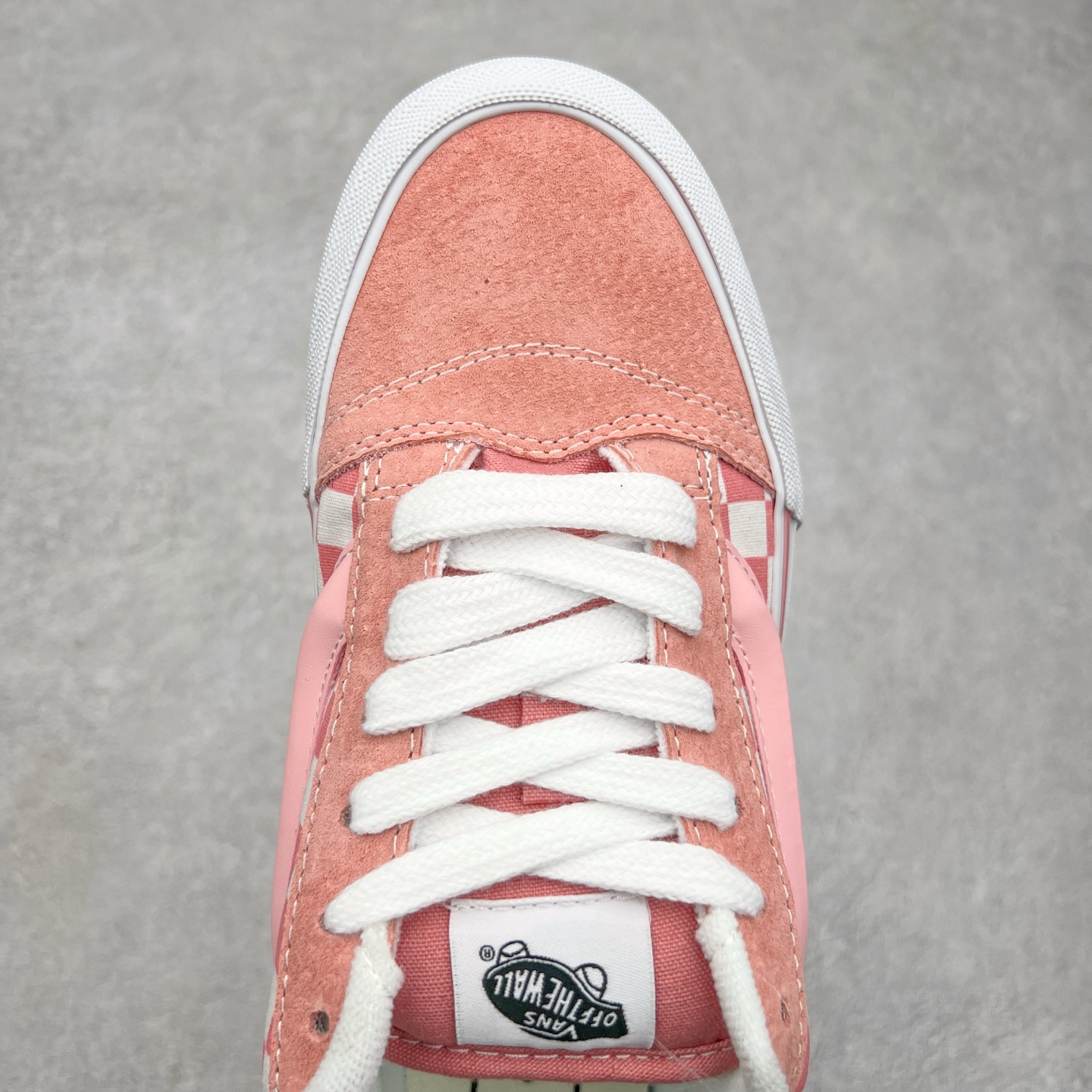 图片[4]-Vans Knu Skool 少女粉格 面包鞋 舒适时尚防滑耐磨低帮休闲板鞋 尺码：35 36 36.5 37 38 38.5 39 40 40.5 41 42 42.5 43 44-选品中心