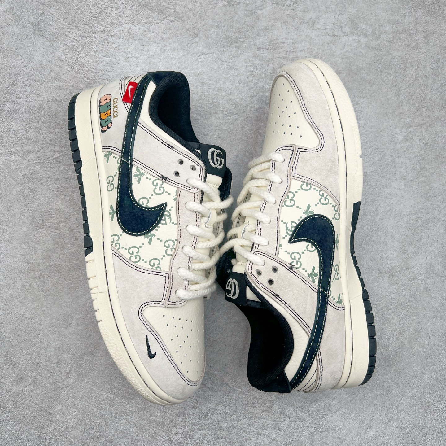 图片[3]-NK Dunk Low 定制配色 MM1089-029 大厂出品 极力推荐 原装头层材料 独家版型蒸餾加工帶來的是更好的视觉和脚感体验大厂纯原品质出货 清洁度 电绣工艺 皮料切割干净无任何毛边 细节完美 尺码：36 36.5 37.5 38 38.5 39 40 40.5 41 42 42.5 43 44 44.5 45-选品中心