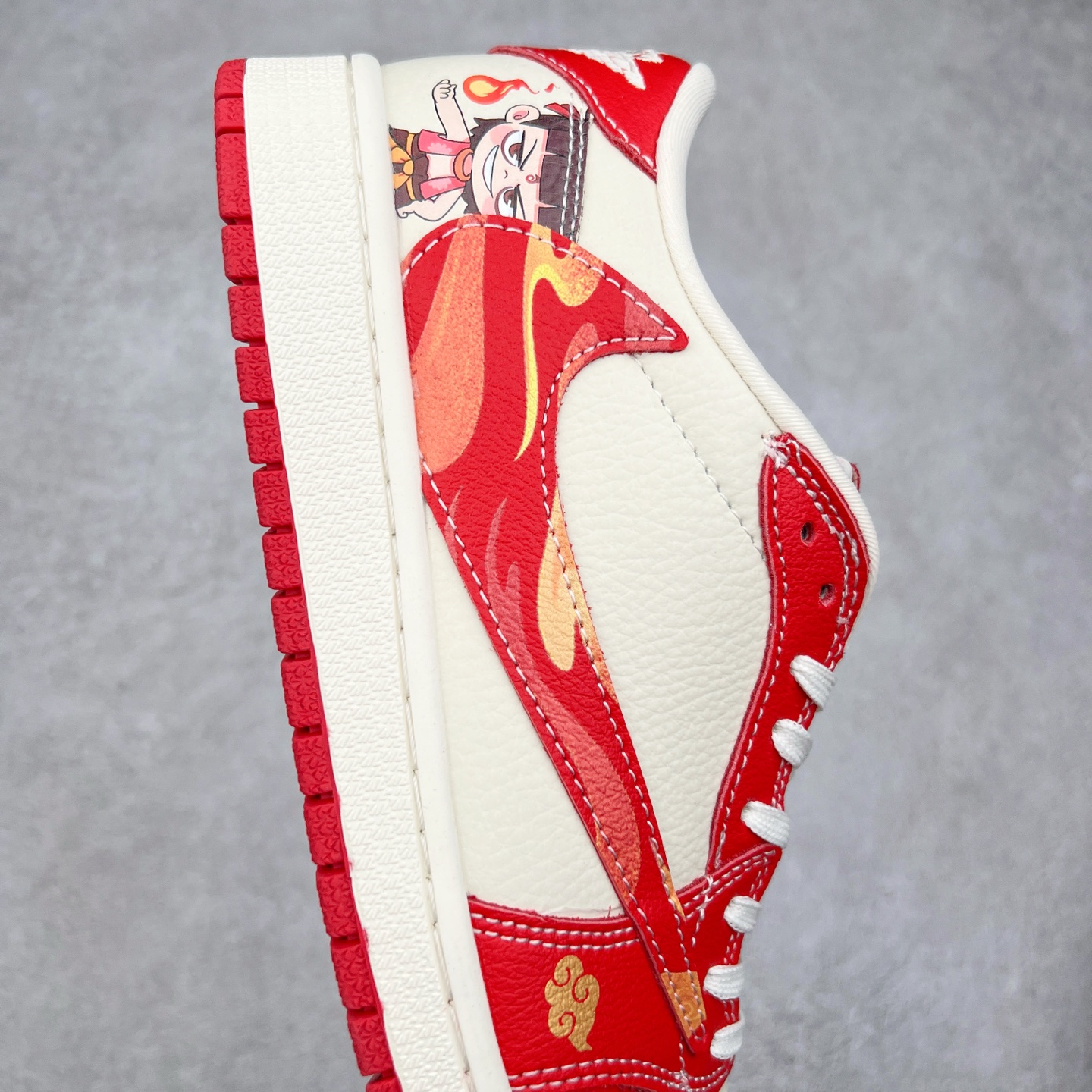 图片[6]-TS x Air Jordan AJ1 Low 倒钩低帮联名定制配色 XS2025-088 原厂内置气垫魔块 A模大底 头层小牛皮 鞋舌AJ原厂专用牛津布+AJ专用反口珍珠布+原厂无杂质高弹内里海棉+特殊封边弹力鞋带 尺码：36 36.5 37.5 38 38.5 39 40 40.5 41 42 42.5 43 44 44.5 45 46 47.5-选品中心