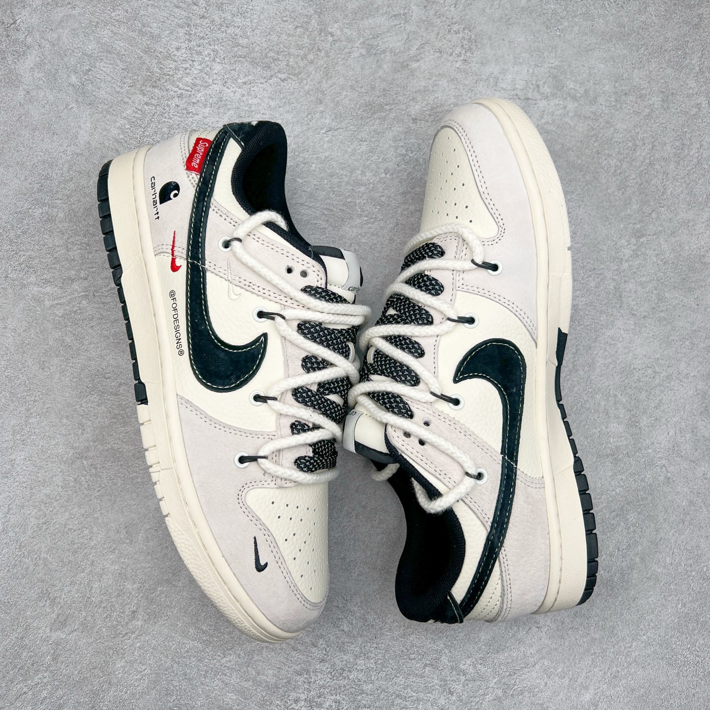 图片[3]-NK Dunk Low 定制配色 YX5066-238 大厂出品 极力推荐 原装头层材料 独家版型蒸餾加工帶來的是更好的视觉和脚感体验大厂纯原品质出货 清洁度 电绣工艺 皮料切割干净无任何毛边 细节完美 尺码：36 36.5 37.5 38 38.5 39 40 40.5 41 42 42.5 43 44 44.5 45-选品中心