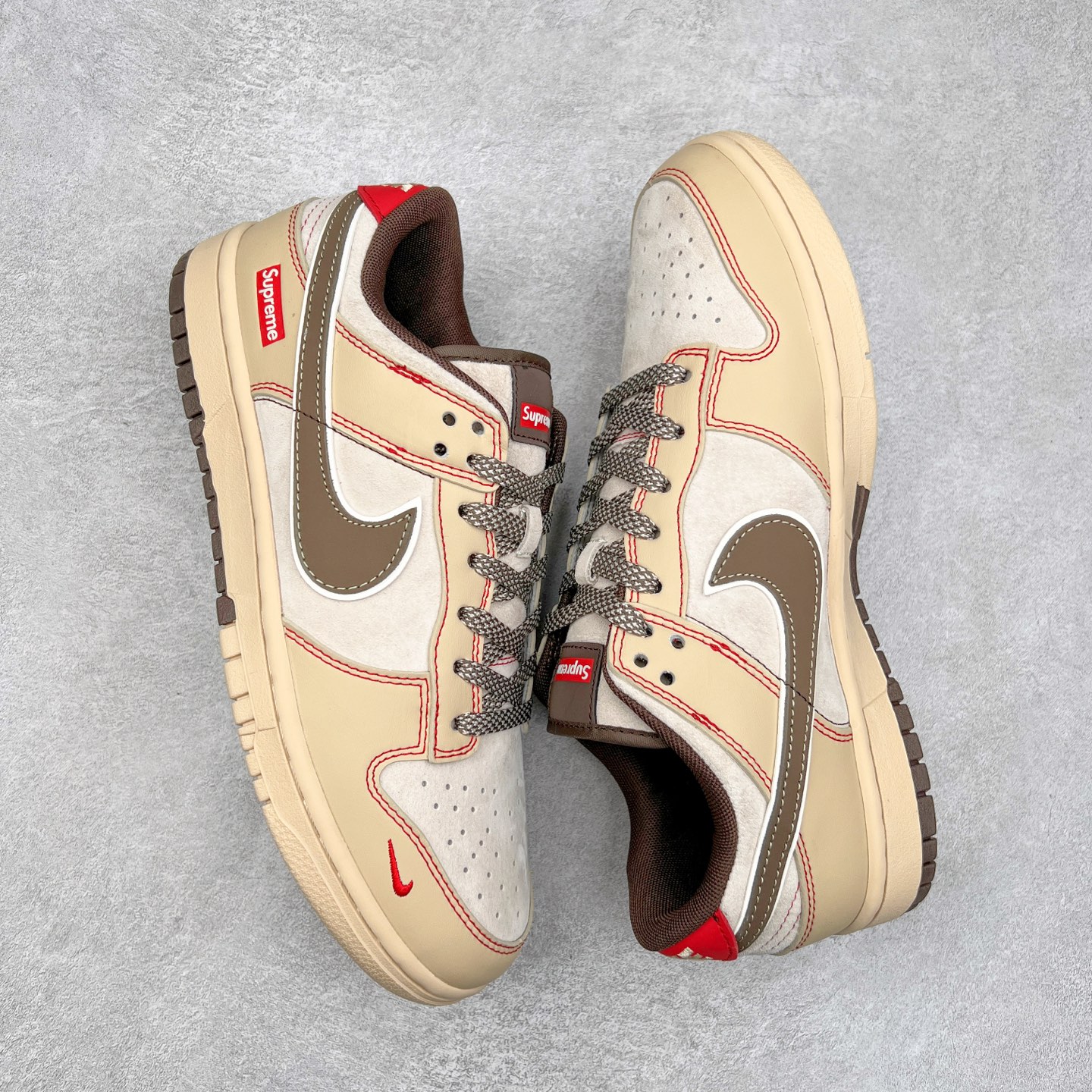 图片[3]-NK Dunk Low 定制配色 MM1089-021 大厂出品 极力推荐 原装头层材料 独家版型蒸餾加工帶來的是更好的视觉和脚感体验大厂纯原品质出货 清洁度 电绣工艺 皮料切割干净无任何毛边 细节完美 尺码：36 36.5 37.5 38 38.5 39 40 40.5 41 42 42.5 43 44 44.5 45-选品中心