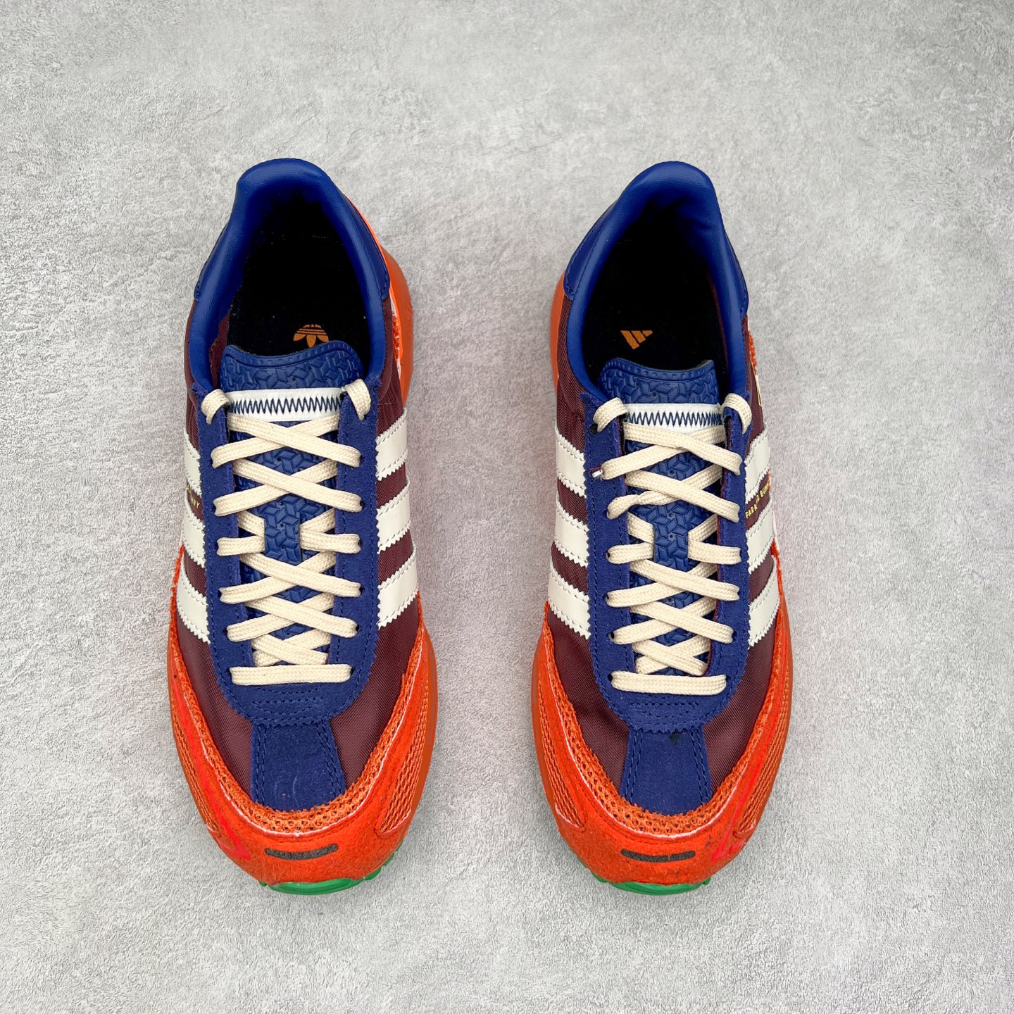 图片[2]-BAD BUNNY x adidas originals ADIZERO SL 72 联名柔软舒适防滑耐磨低帮生活休闲鞋 货号：JP8816 / JP8815 / JQ8757 此番 Bad Bunny 和 adidas 以 Adizero SL 72 为蓝本，推出 3 款不同配色，设计灵感汲取自复古跑鞋 SL 72 ，将经典元素与现代风尚相融合，打造出别具一格的鞋履。鞋面采用多层次叠加设计，很有层次感，吸引人。选用华夫格网、绒面革、皮革和灯芯绒等优质材料。鞋身上的 “ Para Bad Bunny ”中足标识与双阿迪达斯标志，彰显了双方的合作身份。搭载 Adizero 泡棉中底，确保卓越的舒适性与性能表现。尺码：36 36.5 37.5 38 38.5 39 40 40.5 41 42 42.5 43 44 44.5 45-选品中心