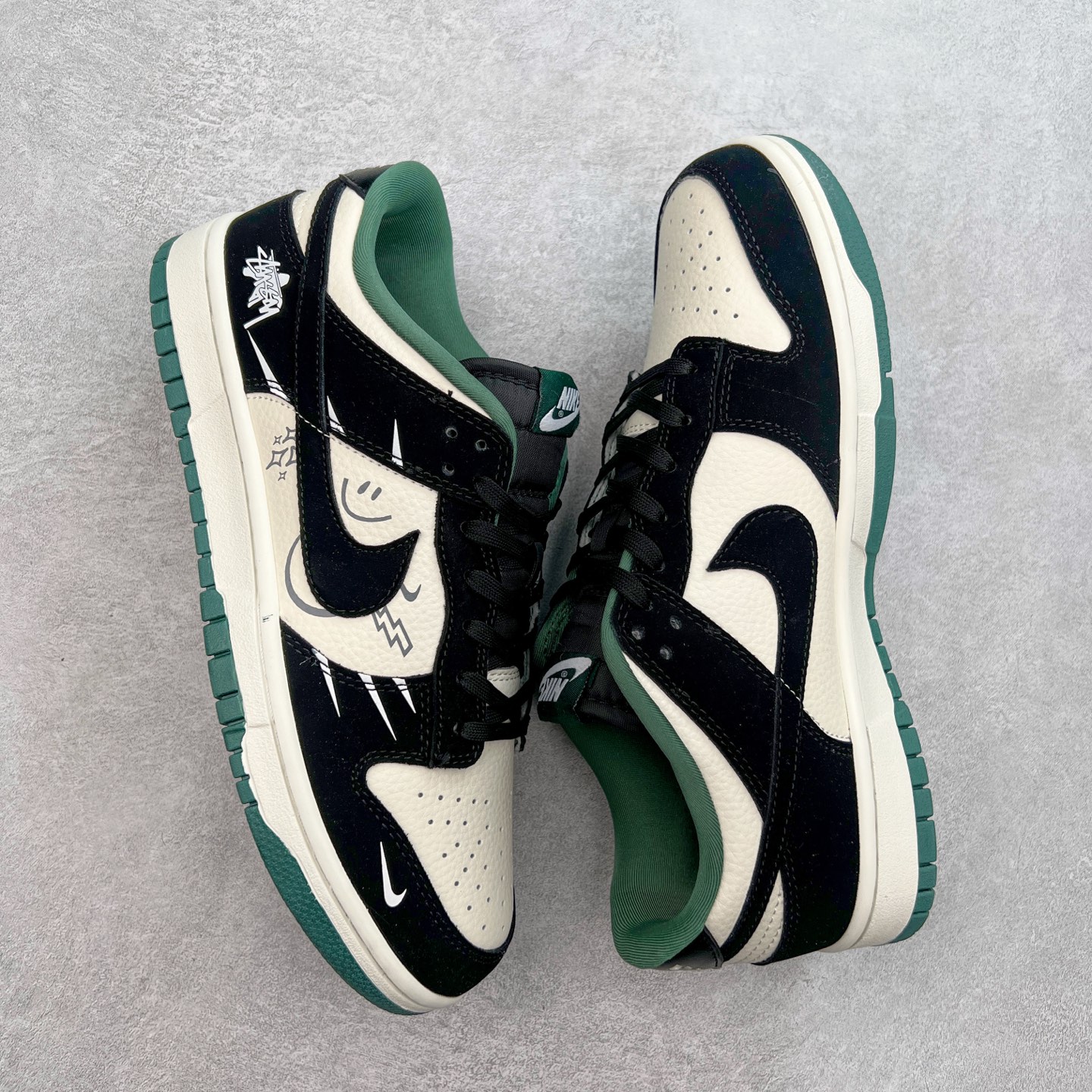 图片[3]-NK Dunk Low 定制配色 KK1333-035 大厂出品 极力推荐 原装头层材料 独家版型蒸餾加工帶來的是更好的视觉和脚感体验大厂纯原品质出货 清洁度 电绣工艺 皮料切割干净无任何毛边 细节完美 尺码：36 36.5 37.5 38 38.5 39 40 40.5 41 42 42.5 43 44 44.5 45-选品中心