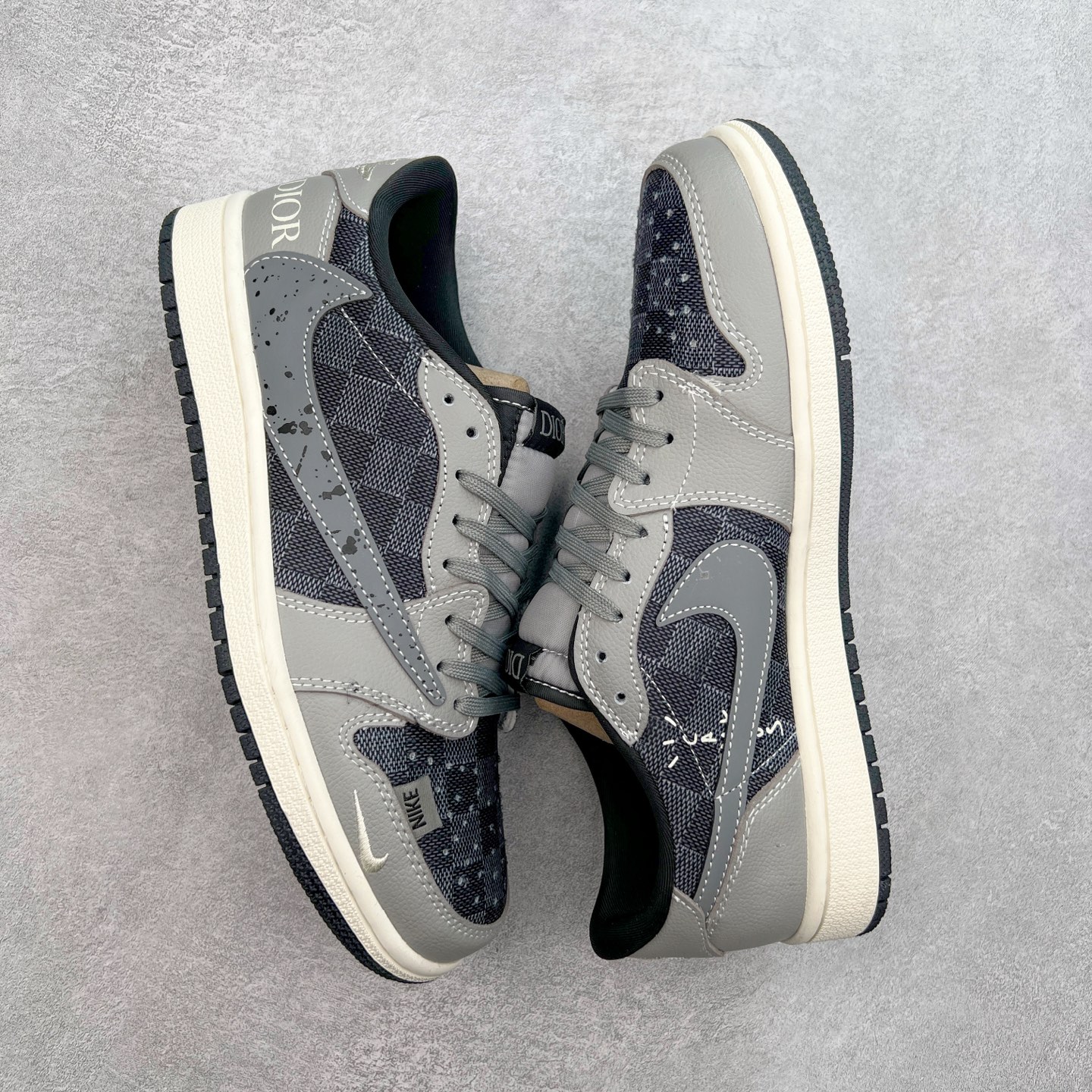 图片[3]-TS x Air Jordan AJ1 Low 倒钩低帮联名定制配色 XS2024-003 原厂内置气垫魔块 A模大底 头层小牛皮 鞋舌AJ原厂专用牛津布+AJ专用反口珍珠布+原厂无杂质高弹内里海棉+特殊封边弹力鞋带 尺码：36 36.5 37.5 38 38.5 39 40 40.5 41 42 42.5 43 44 44.5 45 46 47.5-选品中心