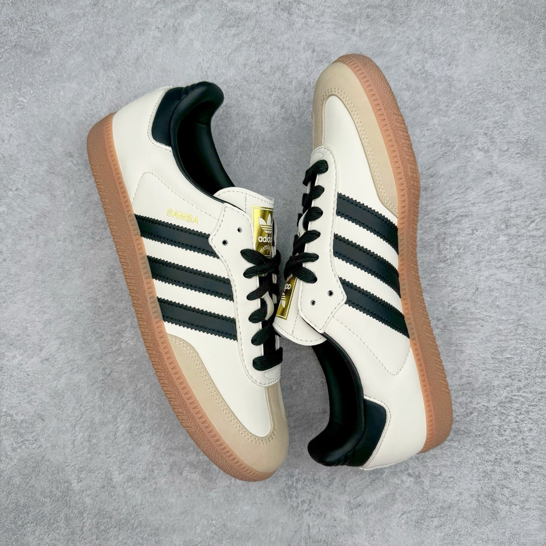 图片[3]-＃纯原福利 AD Original Samba OG 复古经典轻便板鞋 ID0478 正确烫金高频细节 原装纳米超迁皮料 独家私模橡胶大底 原盒原配 正确黑色中底布 这款桑巴鞋展示了高质量的工艺 带有装饰的超锁缝制和无缝的手感 柔软、柔软的皮革造型和标志性的3条纹完成了精致的外观 正规合身鞋带 鞋面上有绒面鞋垫 橡胶鞋底 享受正畸套筒软感 自50年代首次亮相以来就一直在赢得粉丝的青睐 尺码：35.5 36 36.5 37.5 38 38.5 39 40 40.5 41 42 42.5 43 44 44.5 45-选品中心