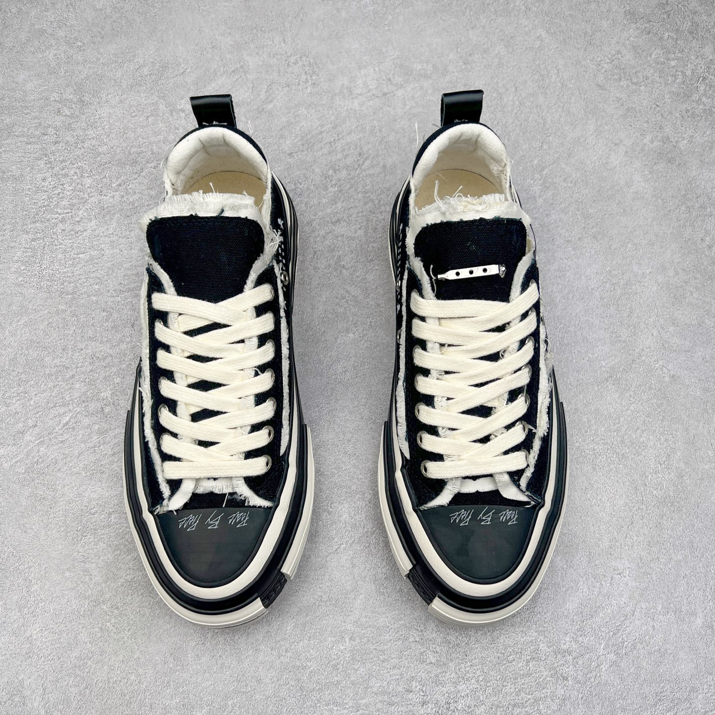 图片[2]-＃零售版 吴建豪个人新锐品牌 xVESSEL G.O.P. Low解构重叠厚底软木低帮百搭增高帆布硫化板鞋 东莞纯原 大厂出品 目前为止唯一天花板版本纯原级别 众明星网红上脚支持扫码防伪标签特殊效果 支持NFC网页编码识别 升级厚实木塞内底 纯手工贴合多重围条硫化工艺 正确渐变效果原盒包装物 采用12蛊司厚实舒适帆布面料 流苏做旧复古效果 余文乐 蔡徐坤助攻款式 尺码：35 36 37 38 39 40 41 42 43 44 45-选品中心