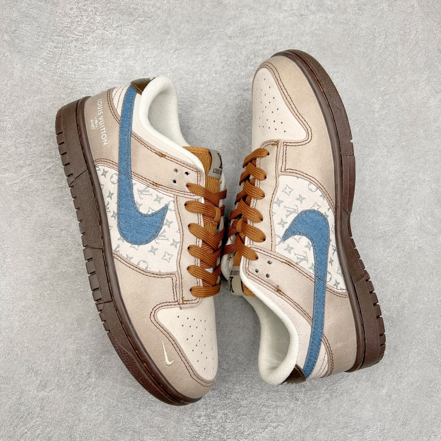 图片[3]-NK Dunk Low 定制配色 CH8311-235 大厂出品 极力推荐 原装头层材料 独家版型蒸餾加工帶來的是更好的视觉和脚感体验大厂纯原品质出货 清洁度 电绣工艺 皮料切割干净无任何毛边 细节完美 实拍调校N版已经零色差零失真 百分百还原实物色彩所见即所得 不存在货不对板色差等低级问题 选购参考实物拍摄 不混卖不参货 只用心做好货严格选品 承诺混一赔十 尺码：36 36.5 37.5 38 38.5 39 40 40.5 41 42 42.5 43 44 44.5 45-选品中心