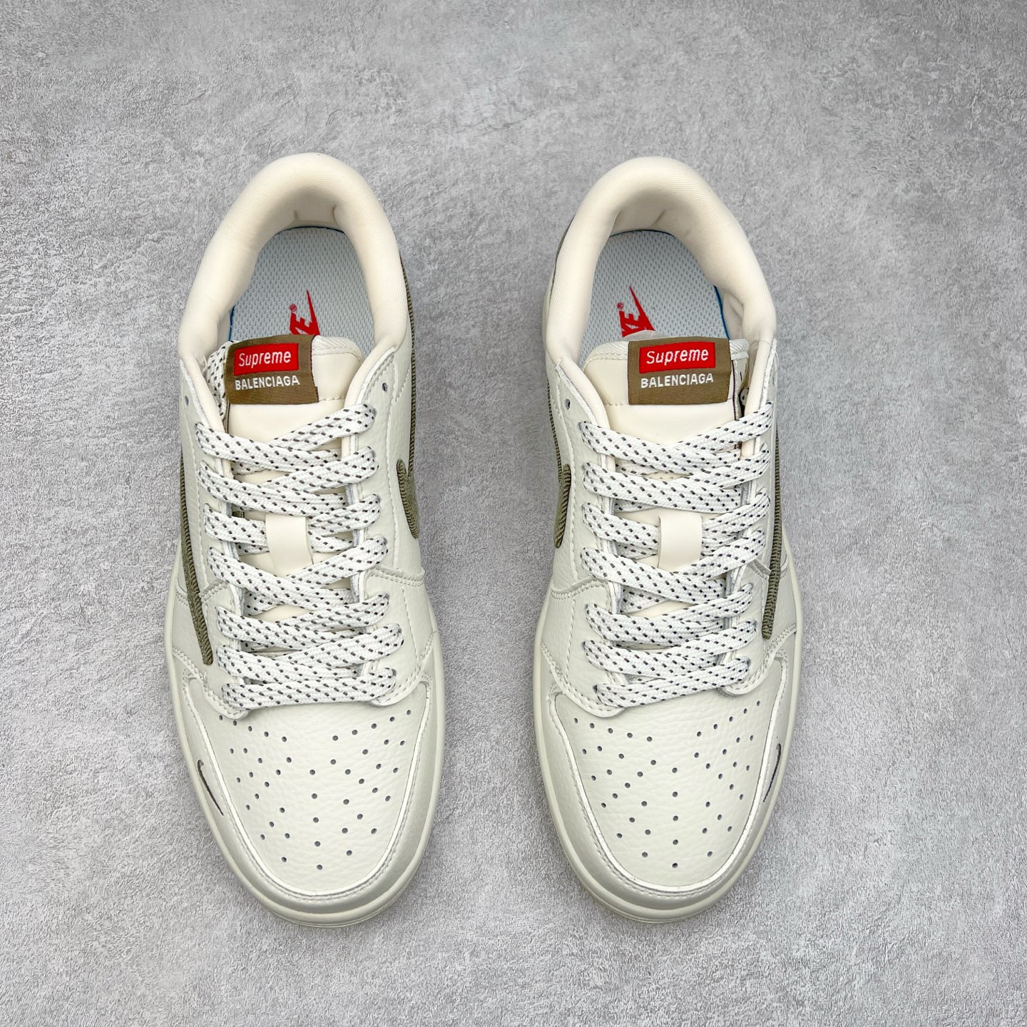 图片[2]-TS x Air Jordan AJ1 Low 倒钩低帮联名定制配色 JH6088-609 原厂内置气垫魔块 A模大底 头层小牛皮 鞋舌AJ原厂专用牛津布+AJ专用反口珍珠布+原厂无杂质高弹内里海棉+特殊封边弹力鞋带 实拍调校N版已经零色差零失真 百分百还原实物色彩所见即所得 不存在货不对板色差等低级问题 选购参考实物拍摄 不混卖不参货 只用心做好货严格选品 承诺混一赔十 尺码：36 36.5 37.5 38 38.5 39 40 40.5 41 42 42.5 43 44 44.5 45-选品中心