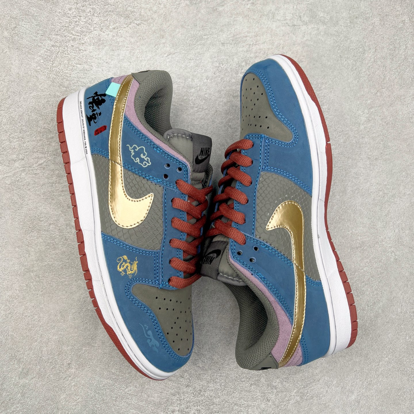 图片[3]-＃特价福利 NK Dunk Low 定制配色 大厂出品 极力推荐 原装头层材料 独家版型蒸餾加工帶來的是更好的视觉和脚感体验大厂纯原品质出货 清洁度 电绣工艺 皮料切割干净无任何毛边 细节完美 尺码：36 36.5 37.5 38 38.5 39 40 40.5 41 42 42.5 43 44 44.5 45 46-选品中心