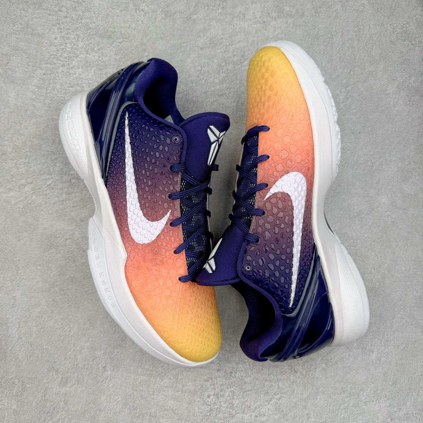 图片[3]-＃Star NK Zoom Kobe 6 Protro 科比六代 圈内顶级批次 完美复刻公司货 前掌超大Zoom Turbo气垫 后掌EVA缓震 真正的原汁原味 还原ZP脚感 全身鞋材卡料色独家定制 唯一正确喷漆工艺Swoosh 正确凹凸蛇鳞工艺 正确鞋面渐变效果 内全置真动飞态线 独立原厂模具 最大尺码达到48.5码 首批不拼图大几率过验 亲测已过 支持各种高强度实战 无需担心 上脚价 补货周期极长 脚宽建议买大半码 科比系列前掌偏窄 不影响二次销售 支持七天无理由退换 尺码：40 40.5 41 42 42.5 43 44 44.5 45 45.5 46 47.5 48.5-选品中心