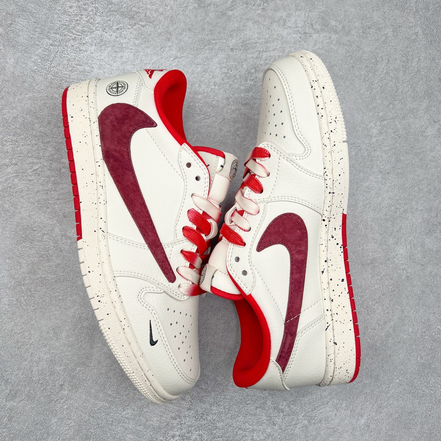 图片[3]-TS x Air Jordan AJ1 Low 倒钩低帮联名定制配色 CF3688-077 原厂内置气垫魔块 A模大底 头层小牛皮 鞋舌AJ原厂专用牛津布+AJ专用反口珍珠布+原厂无杂质高弹内里海棉+特殊封边弹力鞋带 实拍调校N版已经零色差零失真 百分百还原实物色彩所见即所得 不存在货不对板色差等低级问题 选购参考实物拍摄 不混卖不参货 只用心做好货严格选品 承诺混一赔十 尺码：36 36.5 37.5 38 38.5 39 40 40.5 41 42 42.5 43 44 44.5 45-选品中心