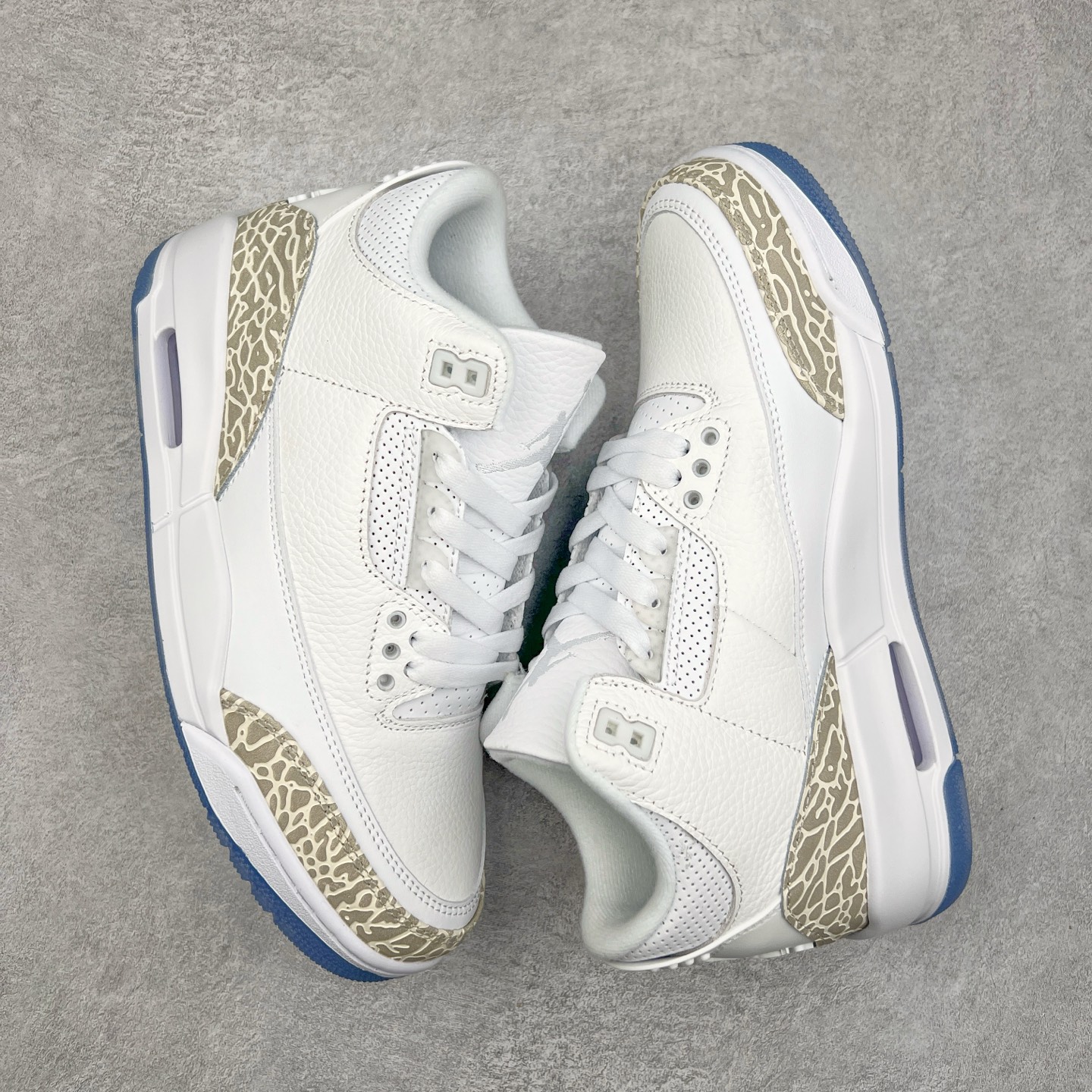 图片[3]-＃头层特价福利 Air Jordan AJ3 Retro 系列 头层皮料加持 大厂出品 原纸板楦头开发 完美鞋型匹配公司货 正确TPU鞋舌锁扣 乳胶鞋垫 最新原厂底模 大底卡色咬花完美 鞋柜必备鞋款 终端现货供应 尺码：36 36.5 37.5 38 38.5 39 40 40.5 41 42 42.5 43 44 44.5 45 46-选品中心