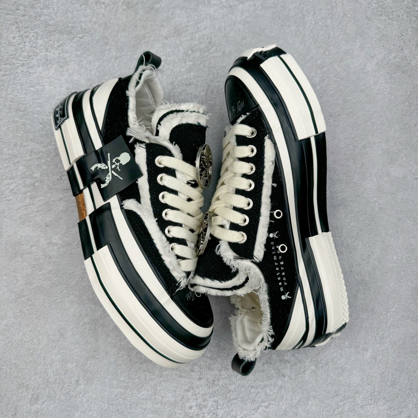 图片[3]-＃零售版 吴建豪个人新锐品牌 xVESSEL G.O.P. Low解构重叠厚底软木低帮百搭增高帆布硫化板鞋 东莞纯原 大厂出品 目前为止唯一天花板版本纯原级别 众明星网红上脚支持扫码防伪标签特殊效果 支持NFC网页编码识别 升级厚实木塞内底 纯手工贴合多重围条硫化工艺 正确渐变效果原盒包装物 采用12蛊司厚实舒适帆布面料 流苏做旧复古效果 余文乐 蔡徐坤助攻款式 尺码：35 36 37 38 39 40 41 42 43 44 45-选品中心