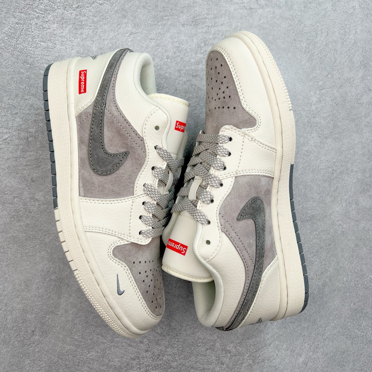 图片[3]-Air Jordan AJ1 Low 低帮定制 SJ9950-030 原厂内置气垫魔块 A模大底 头层小牛皮 鞋舌AJ原厂专用牛津布+AJ专用反口珍珠布+原厂无杂质高弹内里海棉+特殊封边弹力鞋带 尺码：36 36.5 37.5 38 38.5 39 40 40.5 41 42 42.5 43 44 44.5 45-选品中心