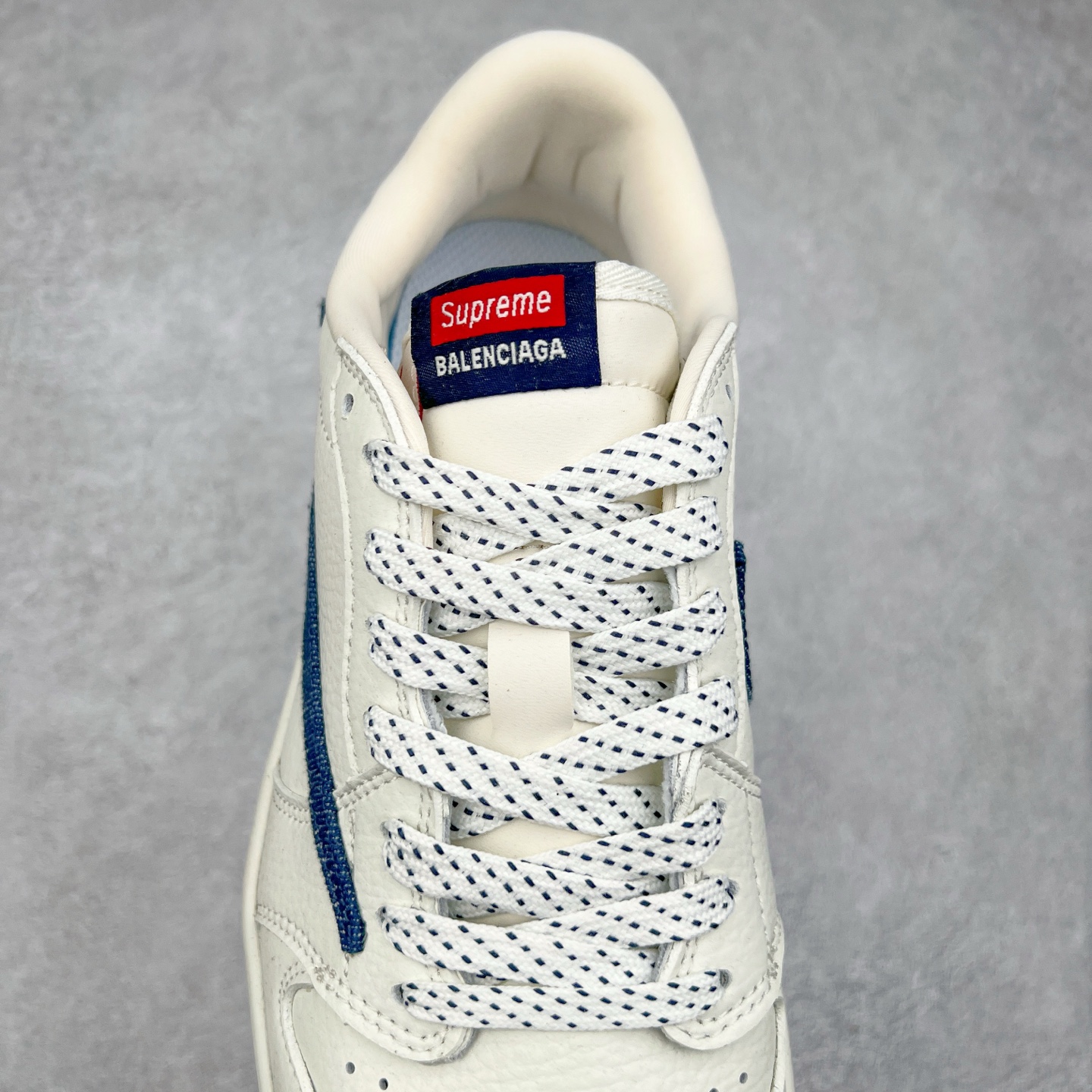 图片[5]-TS x Air Jordan AJ1 Low 倒钩低帮联名定制配色 JH6088-608 原厂内置气垫魔块 A模大底 头层小牛皮 鞋舌AJ原厂专用牛津布+AJ专用反口珍珠布+原厂无杂质高弹内里海棉+特殊封边弹力鞋带 实拍调校N版已经零色差零失真 百分百还原实物色彩所见即所得 不存在货不对板色差等低级问题 选购参考实物拍摄 不混卖不参货 只用心做好货严格选品 承诺混一赔十 尺码：36 36.5 37.5 38 38.5 39 40 40.5 41 42 42.5 43 44 44.5 45-选品中心