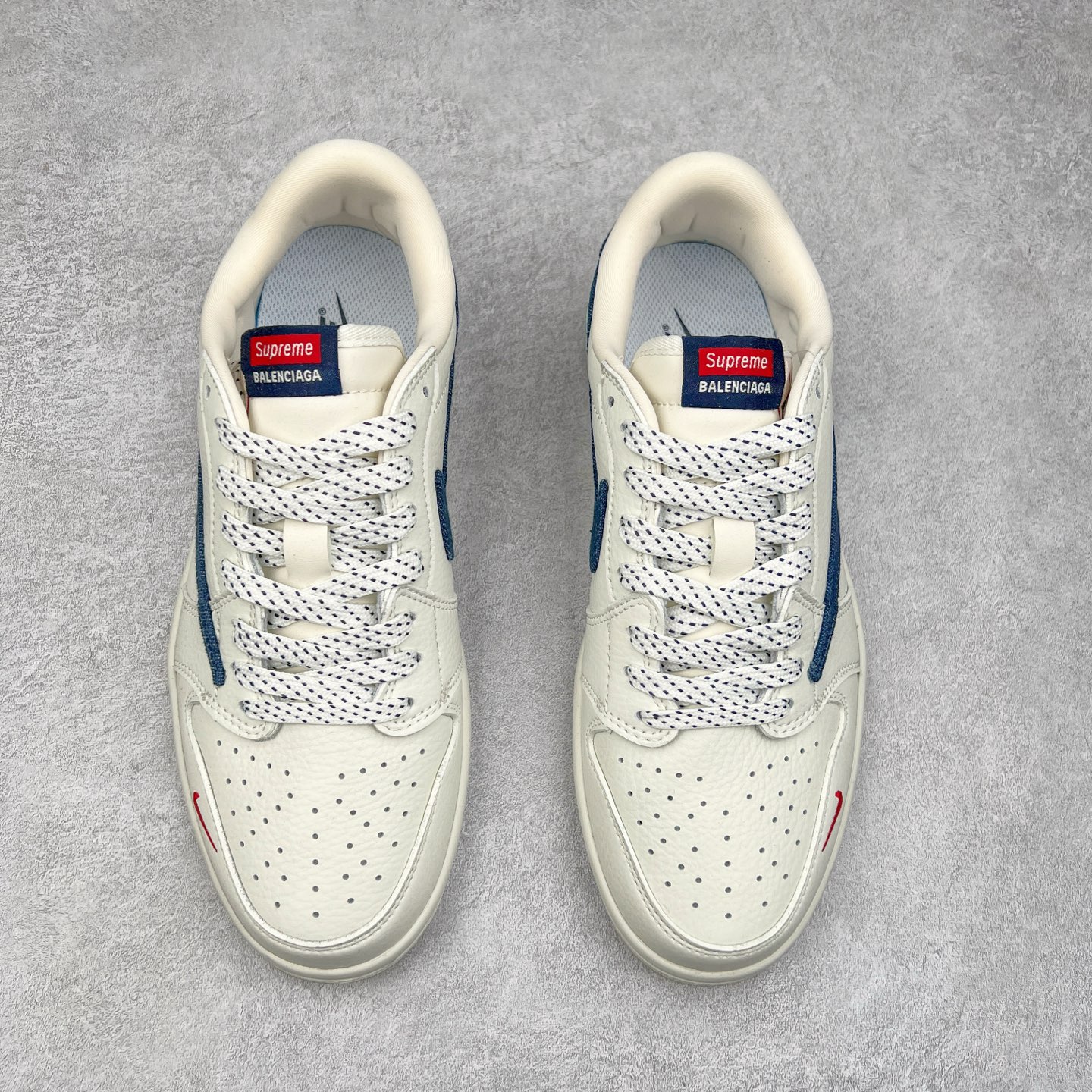图片[2]-TS x Air Jordan AJ1 Low 倒钩低帮联名定制配色 JH6088-608 原厂内置气垫魔块 A模大底 头层小牛皮 鞋舌AJ原厂专用牛津布+AJ专用反口珍珠布+原厂无杂质高弹内里海棉+特殊封边弹力鞋带 实拍调校N版已经零色差零失真 百分百还原实物色彩所见即所得 不存在货不对板色差等低级问题 选购参考实物拍摄 不混卖不参货 只用心做好货严格选品 承诺混一赔十 尺码：36 36.5 37.5 38 38.5 39 40 40.5 41 42 42.5 43 44 44.5 45-选品中心