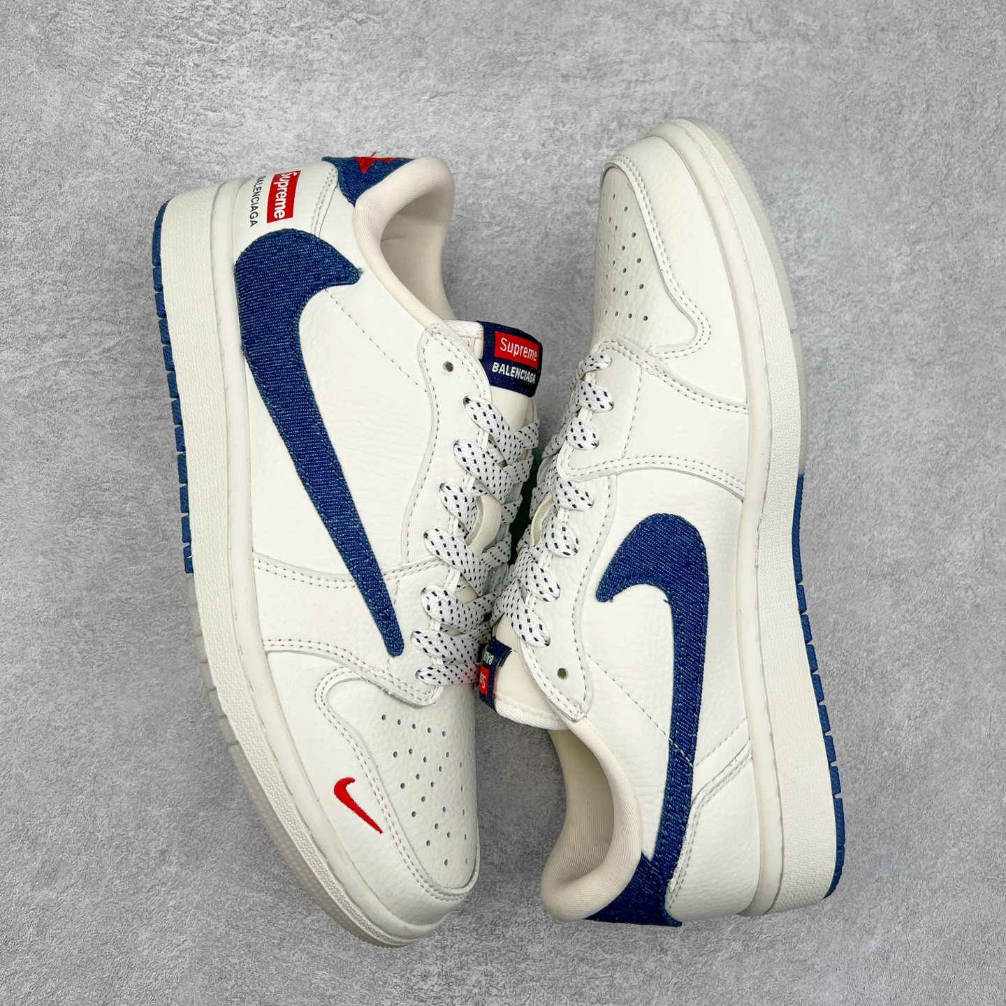 图片[3]-TS x Air Jordan AJ1 Low 倒钩低帮联名定制配色 JH6088-608 原厂内置气垫魔块 A模大底 头层小牛皮 鞋舌AJ原厂专用牛津布+AJ专用反口珍珠布+原厂无杂质高弹内里海棉+特殊封边弹力鞋带 实拍调校N版已经零色差零失真 百分百还原实物色彩所见即所得 不存在货不对板色差等低级问题 选购参考实物拍摄 不混卖不参货 只用心做好货严格选品 承诺混一赔十 尺码：36 36.5 37.5 38 38.5 39 40 40.5 41 42 42.5 43 44 44.5 45-选品中心