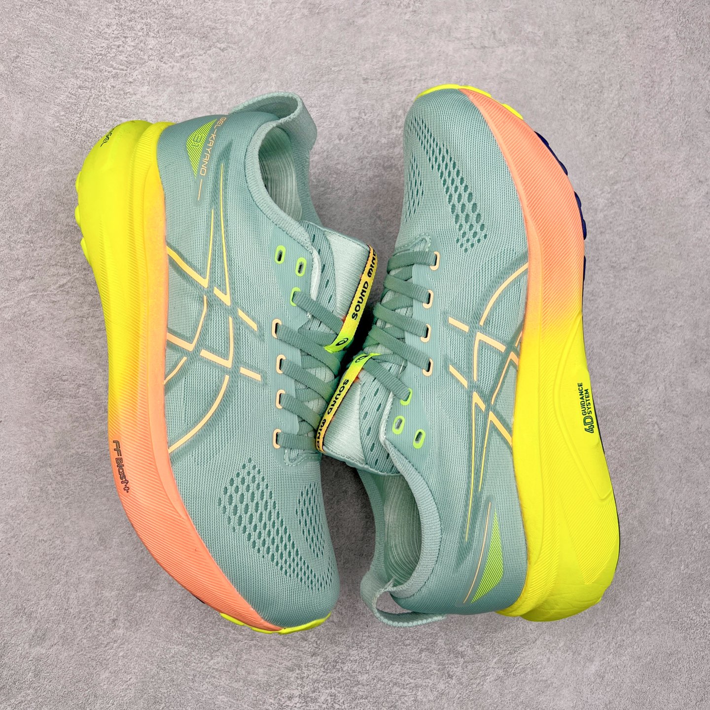 图片[3]-Asics Gel-Kayano 31 亚瑟士卡亚诺31代低帮专业有氧超轻量休闲运动全能慢跑鞋全球知名运动品牌ASICS正式推出新款GEL-KAYANO 31跑鞋，旨在通过全新稳定结构以提升产品可适性，满足跑者的足部稳定需求，让每一位跑者从起跑到结束都能够感受到焕然一新的稳定性与舒适性，从而帮助更多人找到身心平衡，获得自在舒适的健康生活方式。秉持着ASICS亚瑟士的设计哲学，全新一代GEL-KAYANO 31应运而生。为进一步升级产品的稳定性，GEL-KAYANO 31采用了全新4D引导系统，通过内侧稳定装置提升可适性，满足足部稳定需求，帮助足弓迅速返回到平衡位置。作为基于生物力学研究打造的全新稳定结构，4D引导系统不仅提升了跑鞋对双脚的支撑性，它还将人体不同的运动状态纳入设计考量，帮助跑者在多种跑动强度下获得充足的稳定性和理想的舒适度。尺码：36 37 37.5 38 39.5 40 40.5 41.5 42 42.5 43.5 44 44.5 45-选品中心