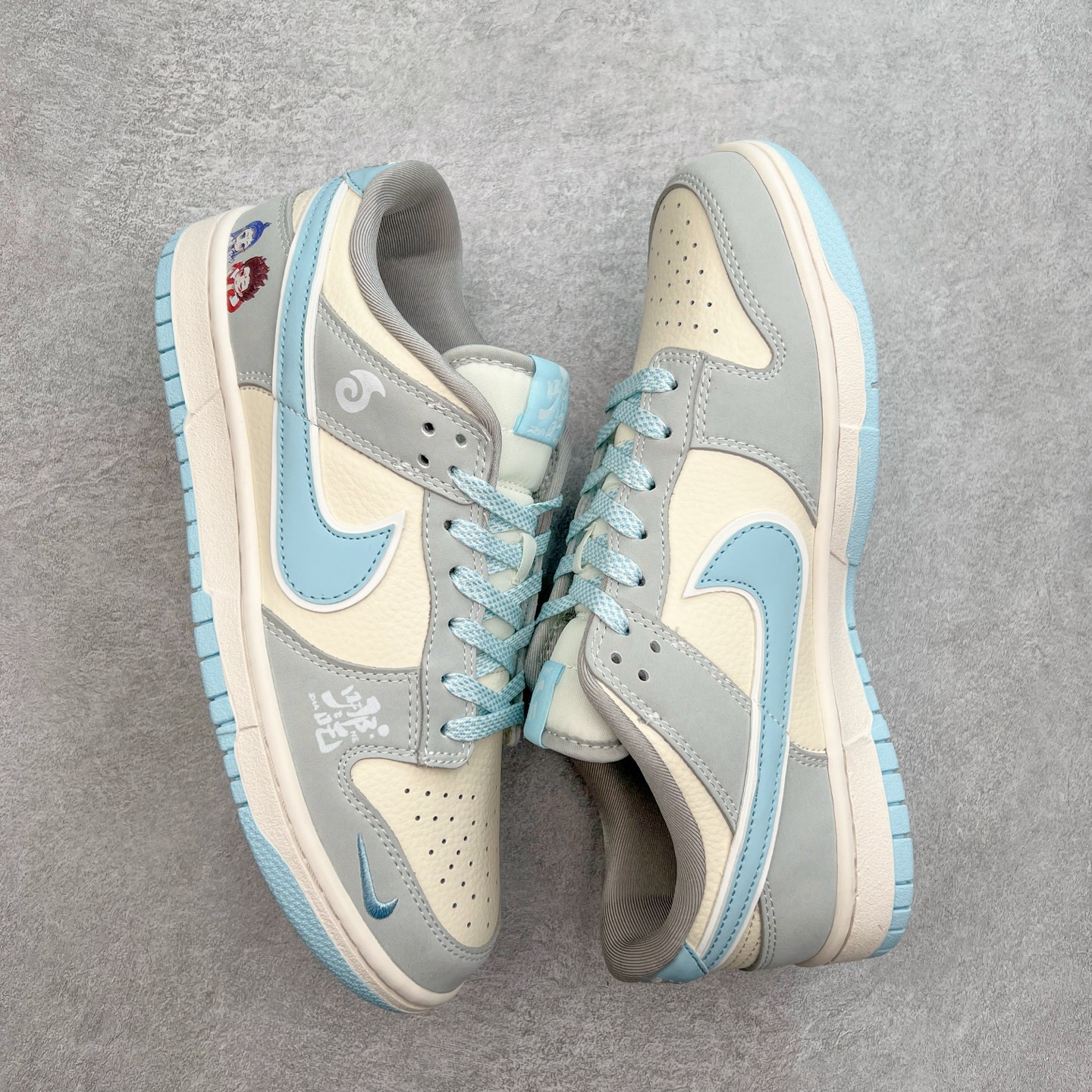 图片[3]-NK Dunk Low 定制配色 LW1818-114 大厂出品 极力推荐 原装头层材料 独家版型蒸餾加工帶來的是更好的视觉和脚感体验大厂纯原品质出货 清洁度 电绣工艺 皮料切割干净无任何毛边 细节完美 实拍调校N版已经零色差零失真 百分百还原实物色彩所见即所得 不存在货不对板色差等低级问题 选购参考实物拍摄 不混卖不参货 只用心做好货严格选品 承诺混一赔十 尺码：36 36.5 37.5 38 38.5 39 40 40.5 41 42 42.5 43 44 44.5 45-选品中心
