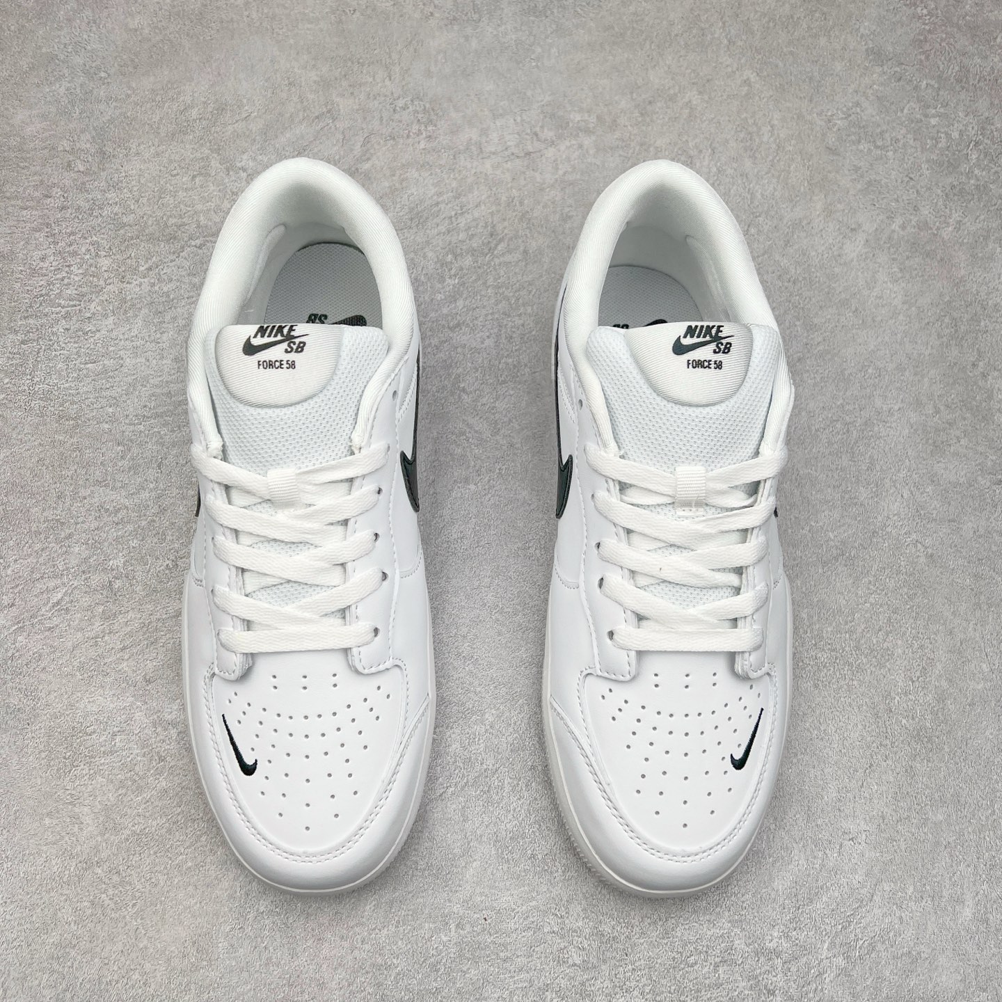 图片[2]-＃福利特价 NK SB Force 58 空军58系列低帮休闲运动滑板板鞋 鞋面由帆布和麂皮拼接 层次感丰富 搭配硫化外底 耐磨耐穿 鞋舌及中底后跟处饰有SB Logo 表明鞋款身份 采用包边设计 经久耐穿 硫化结构则有效提升灵活性 穿上这款全新推出的创意力作 助你耀动街头 尺码：36 36.5 37.5 38 38.5 39 40 40.5 41 42 42.5 43 44 45-选品中心