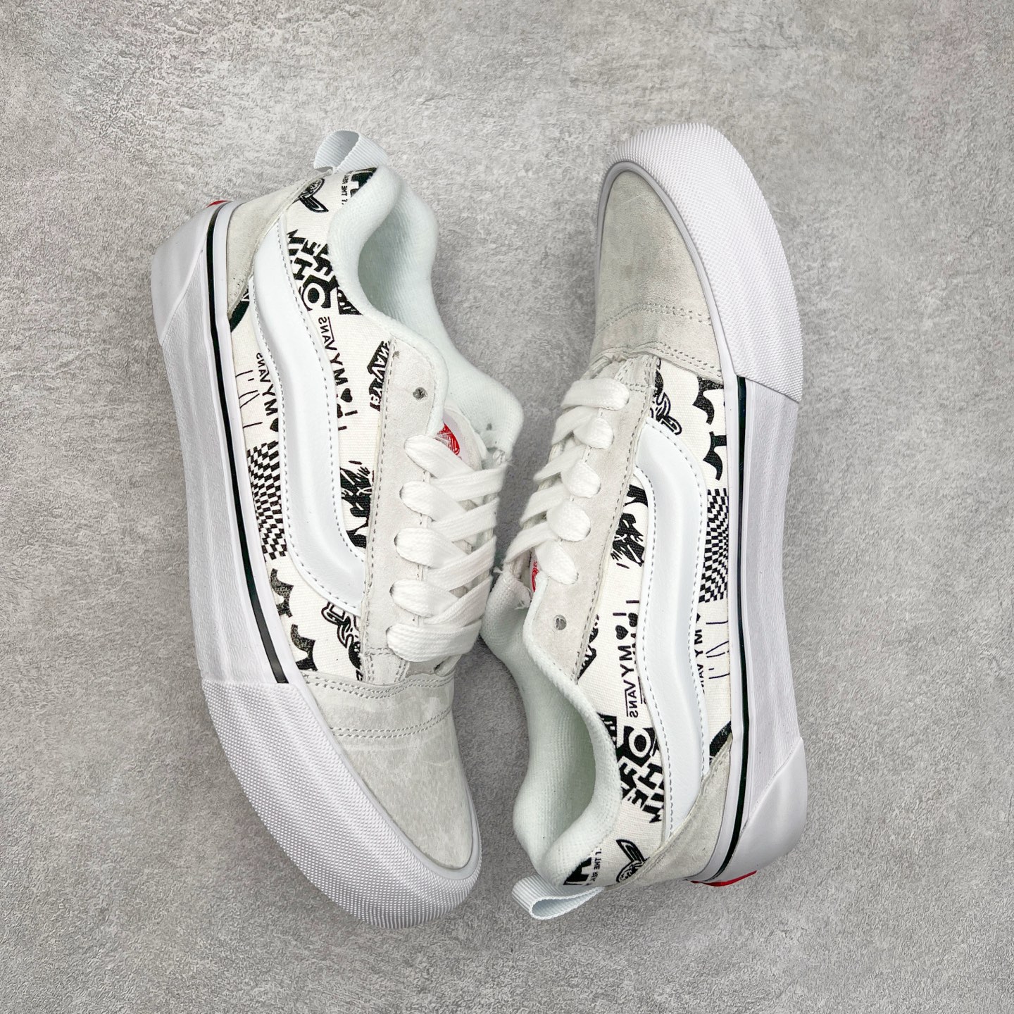 图片[3]-Vans Knu Skool 面包鞋 范斯官方 复古休闲帆布硫化鞋 减龄可爱蜜桃黑火龙果 春日出街必备 尺码：35 36 36.5 37 38 38.5 39 40 40.5 41 42 42.5 43 44 45 工艺：硫化1：1（重量1：1、真标、原钢印、材质标、鞋型标、合格证）-选品中心