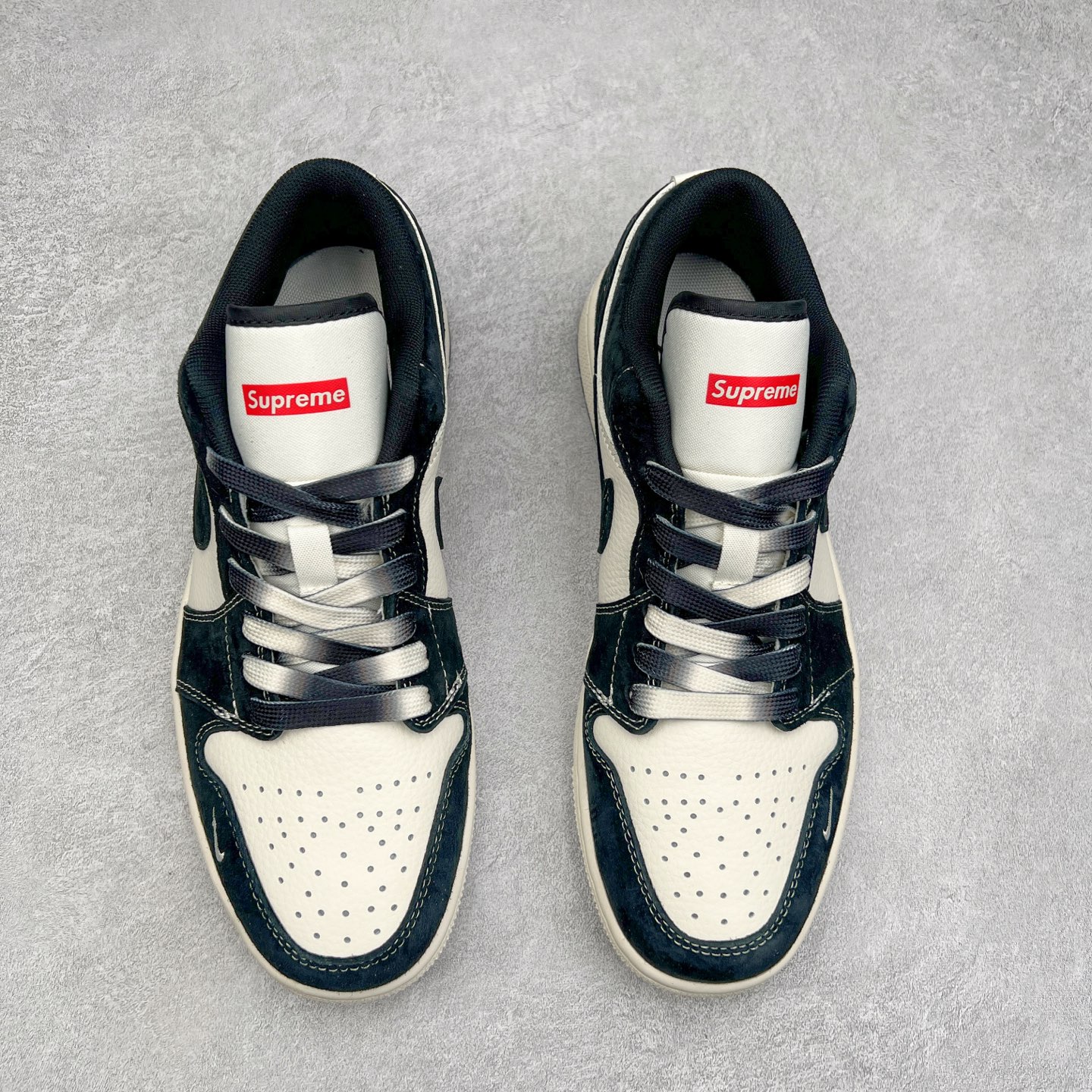 图片[2]-Air Jordan AJ1 Low 低帮定制 SJ9950-021 原厂内置气垫魔块 A模大底 头层小牛皮 鞋舌AJ原厂专用牛津布+AJ专用反口珍珠布+原厂无杂质高弹内里海棉+特殊封边弹力鞋带 尺码：36 36.5 37.5 38 38.5 39 40 40.5 41 42 42.5 43 44 44.5 45-选品中心