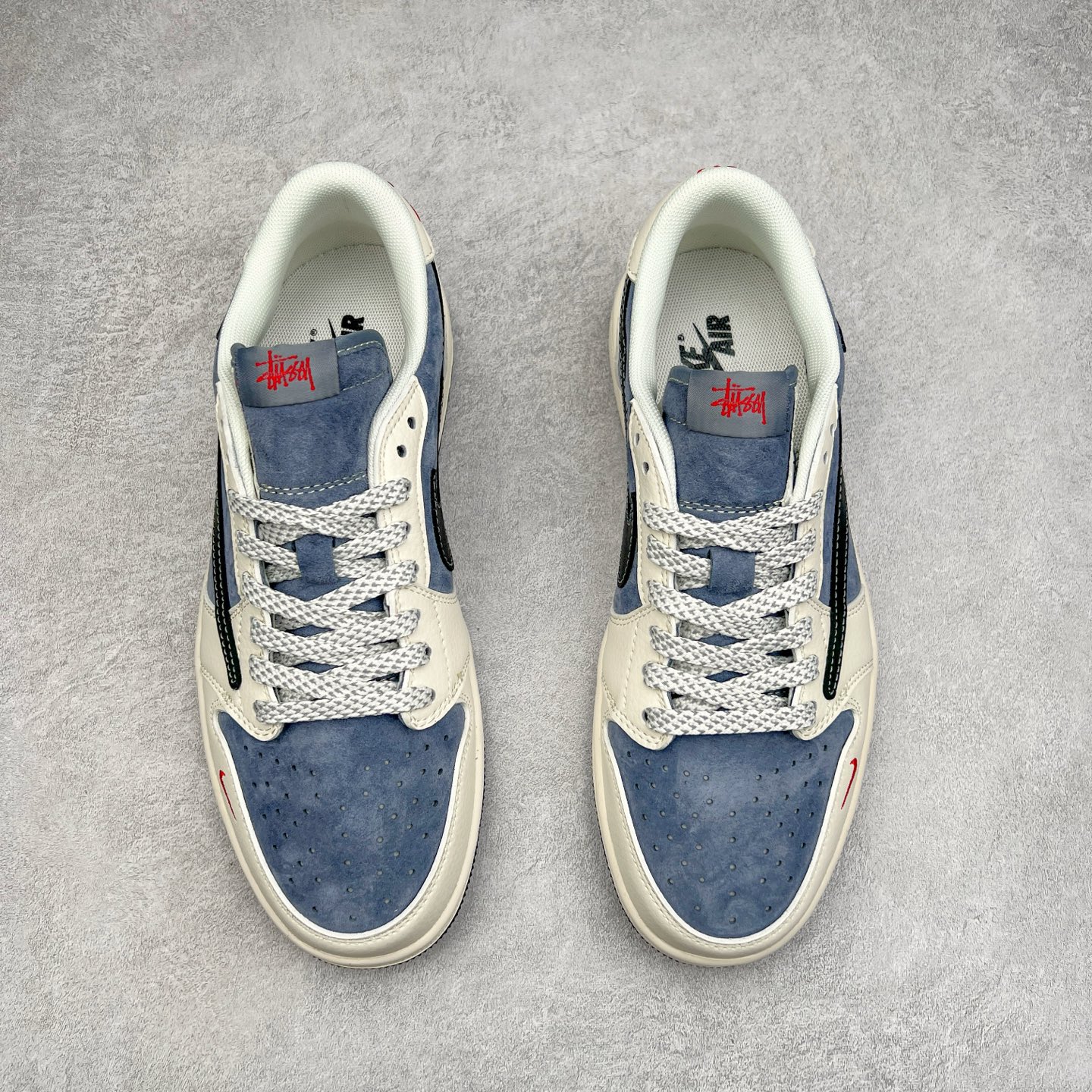 图片[2]-TS x Air Jordan AJ1 Low 倒钩低帮联名定制配色 XZ6188-578 原厂内置气垫魔块 A模大底 头层小牛皮 鞋舌AJ原厂专用牛津布+AJ专用反口珍珠布+原厂无杂质高弹内里海棉+特殊封边弹力鞋带 实拍调校N版已经零色差零失真 百分百还原实物色彩所见即所得 不存在货不对板色差等低级问题 选购参考实物拍摄 不混卖不参货 只用心做好货严格选品 承诺混一赔十 尺码：36 36.5 37.5 38 38.5 39 40 40.5 41 42 42.5 43 44 44.5 45-选品中心