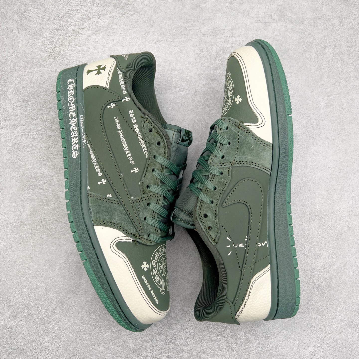 图片[3]-TS x Air Jordan AJ1 Low 倒钩低帮联名定制配色 XS2024-029 原厂内置气垫魔块 A模大底 头层小牛皮 鞋舌AJ原厂专用牛津布+AJ专用反口珍珠布+原厂无杂质高弹内里海棉+特殊封边弹力鞋带 实拍调校N版已经零色差零失真 百分百还原实物色彩所见即所得 不存在货不对板色差等低级问题 选购参考实物拍摄 不混卖不参货 只用心做好货严格选品 承诺混一赔十 尺码：36 36.5 37.5 38 38.5 39 40 40.5 41 42 42.5 43 44 44.5 45-选品中心