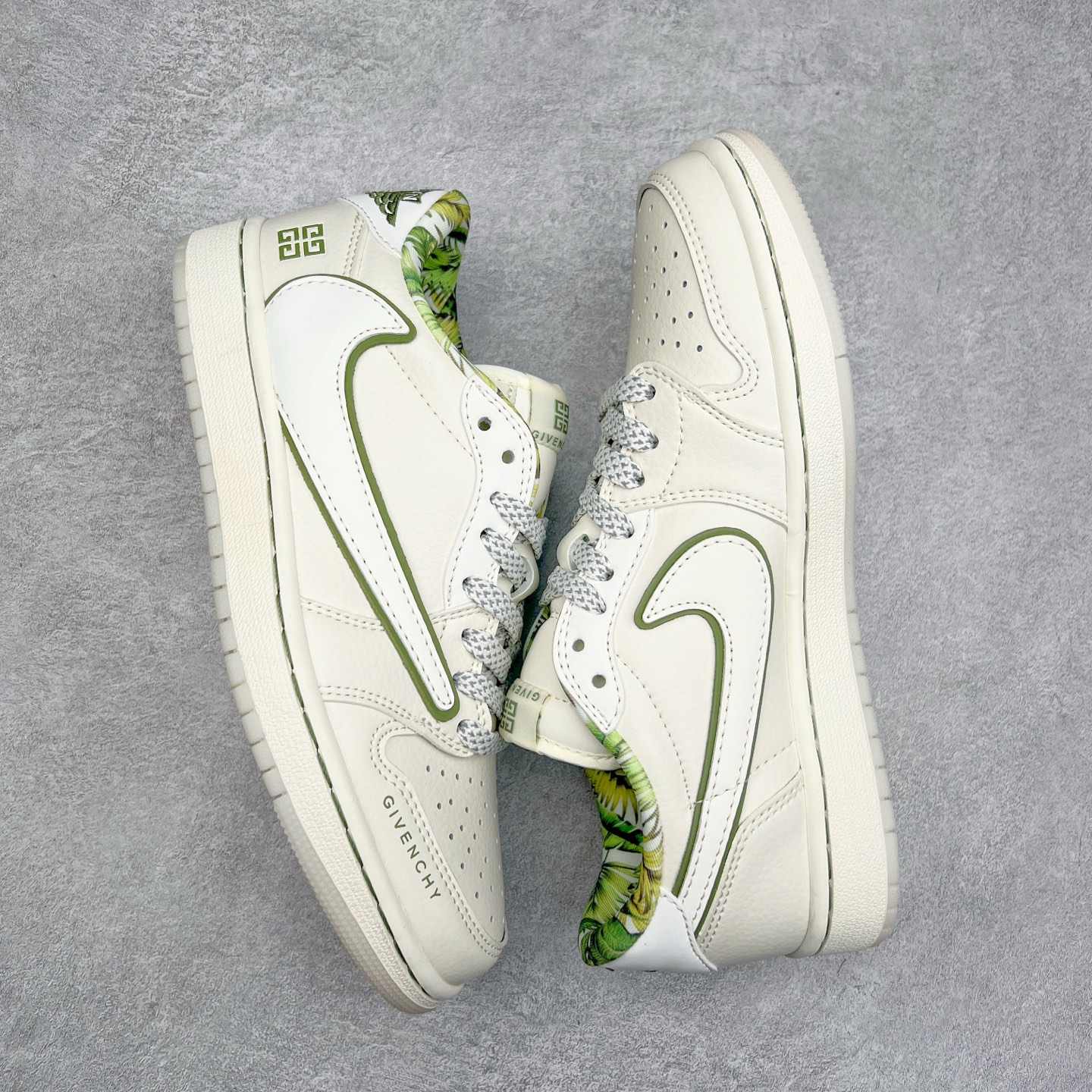 图片[3]-TS x Air Jordan AJ1 Low 倒钩低帮联名定制配色 XY2688-119 原厂内置气垫魔块 A模大底 头层小牛皮 鞋舌AJ原厂专用牛津布+AJ专用反口珍珠布+原厂无杂质高弹内里海棉+特殊封边弹力鞋带 实拍调校N版已经零色差零失真 百分百还原实物色彩所见即所得 不存在货不对板色差等低级问题 选购参考实物拍摄 不混卖不参货 只用心做好货严格选品 承诺混一赔十 尺码：36 36.5 37.5 38 38.5 39 40 40.5 41 42 42.5 43 44 44.5 45-选品中心