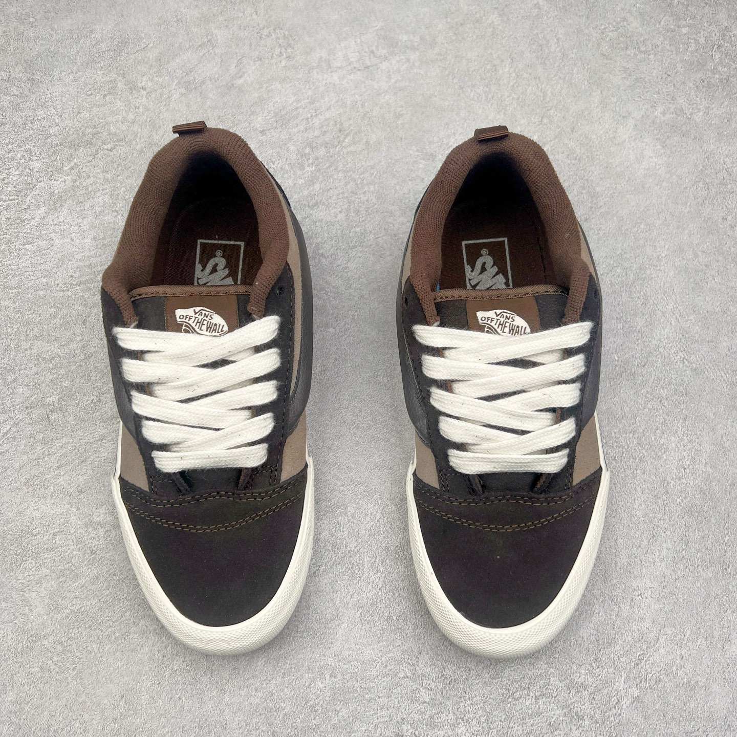 图片[2]-Vans Knu Skool 咖啡豆 范斯官方 复古休闲胖胖面包鞋 肥胖版大LOGO原版全皮猪八面料 尺码：35 36 36.5 37 38 38.5 39 40 40.5 41 42 42.5 43 44 工艺：硫化1：1（重量1：1、真标、原钢印、材质标、鞋型标、合格证）-选品中心