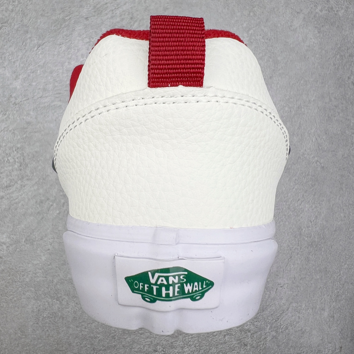 图片[8]-Vans Knu Skool 白蓝红 范斯官方 复古休闲胖胖面包鞋 肥胖版大LOGO荔枝纹牛皮面料 尺码：35 36 36.5 37 38 38.5 39 40 40.5 41 42 42.5 43 44 工艺：硫化1：1（重量1：1、真标、原钢印、材质标、鞋型标、合格证）-选品中心